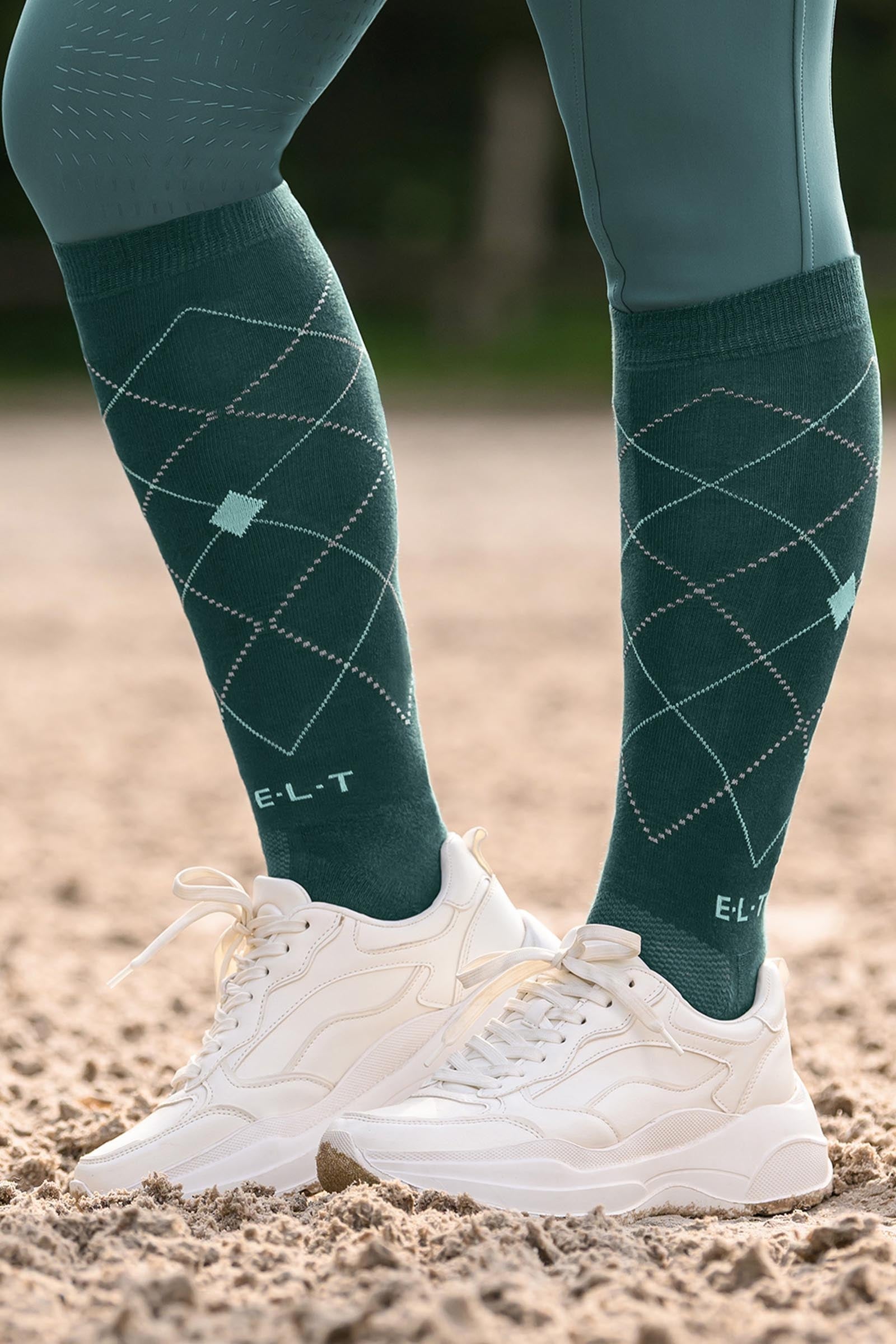 ELT Argyle calze da equitazione traspiranti Calzini