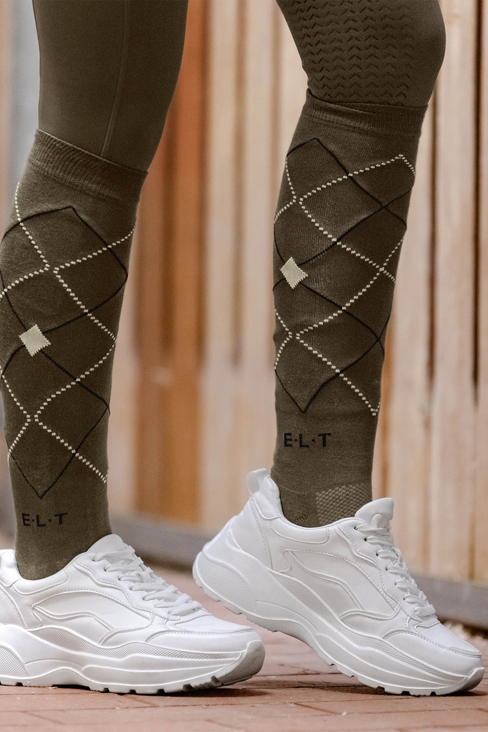ELT Argyle Breathable Riding Socks Socks
