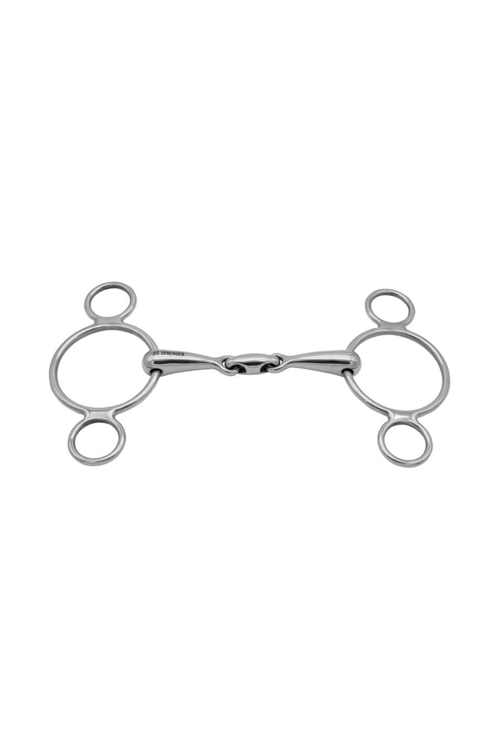 Sprenger Morso a 3 anelli Vienna, doppio snodo, 16 mm, acciaio inox Boccaglio