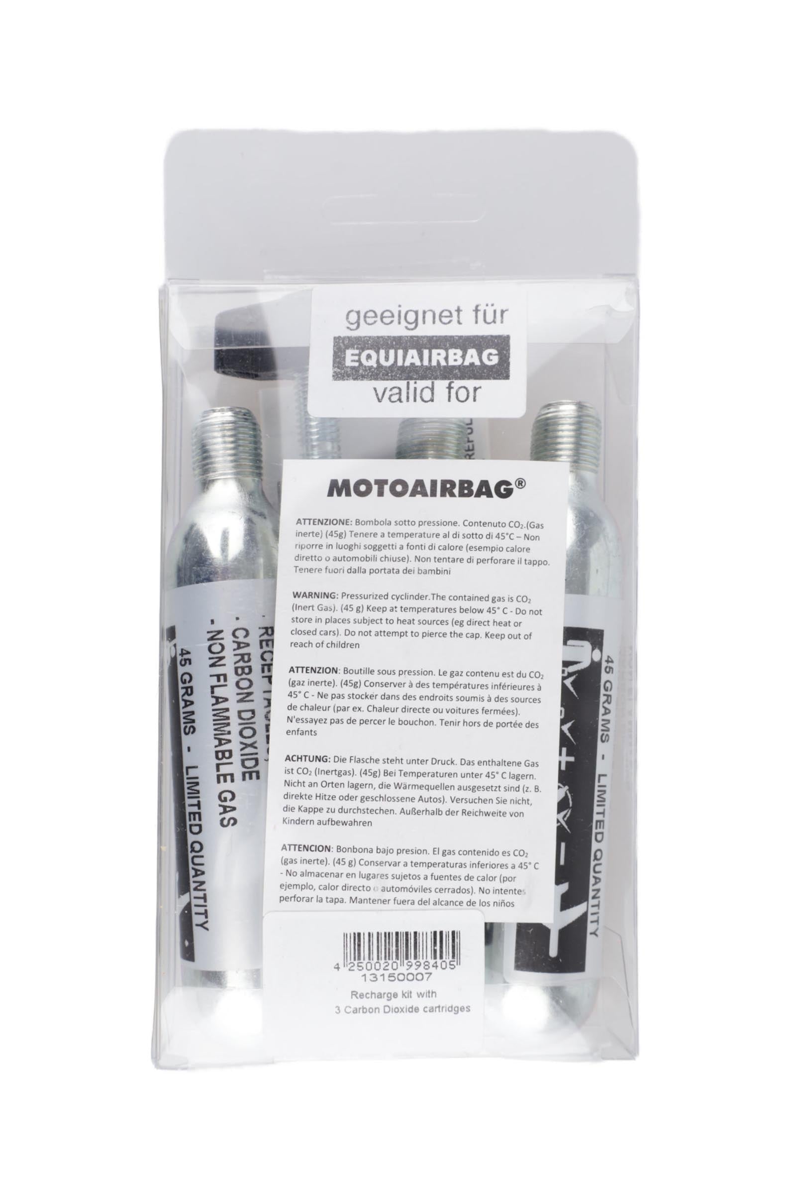 USG EquiAirbag® Recharge Kit (Incl. 3 Catridges, Tool & Manual) Attrezzatura di sicurezza