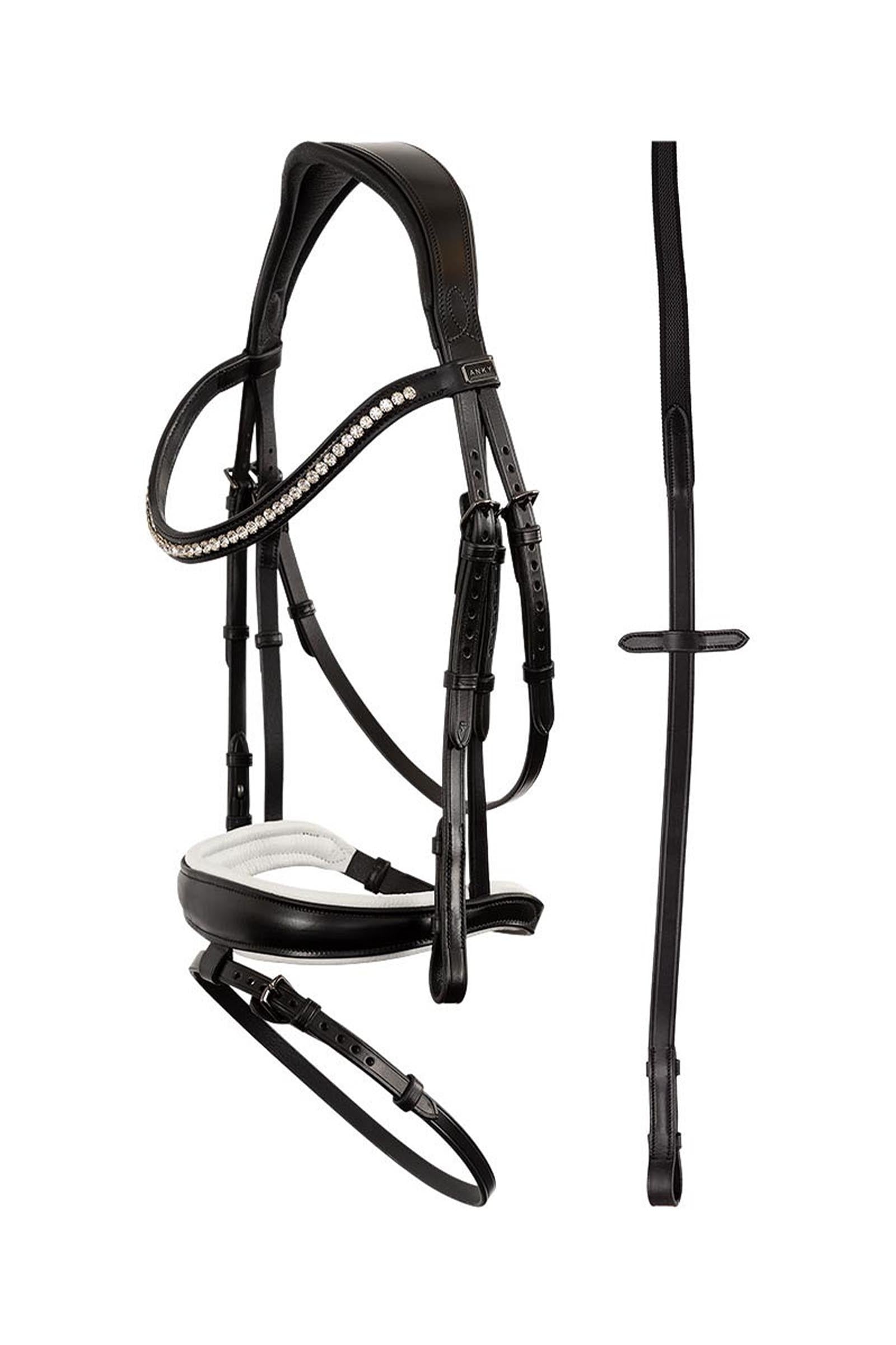 Anky ANKY Anatomic Bridle With Flash Noseband, Padded Briglie & redini