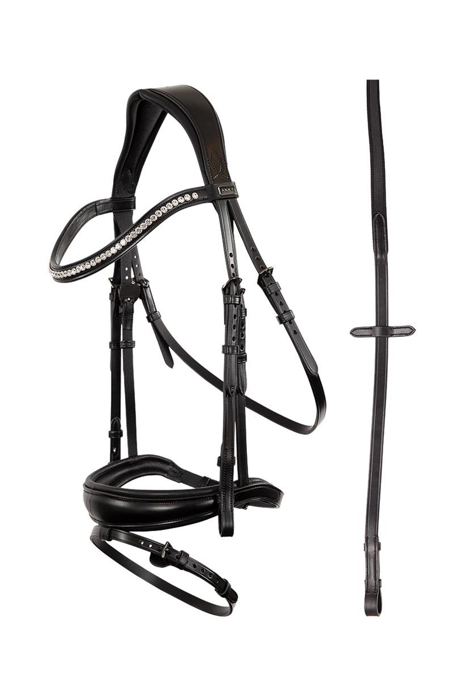 Anky ANKY Anatomic Bridle With Flash Noseband, Padded Briglie & redini