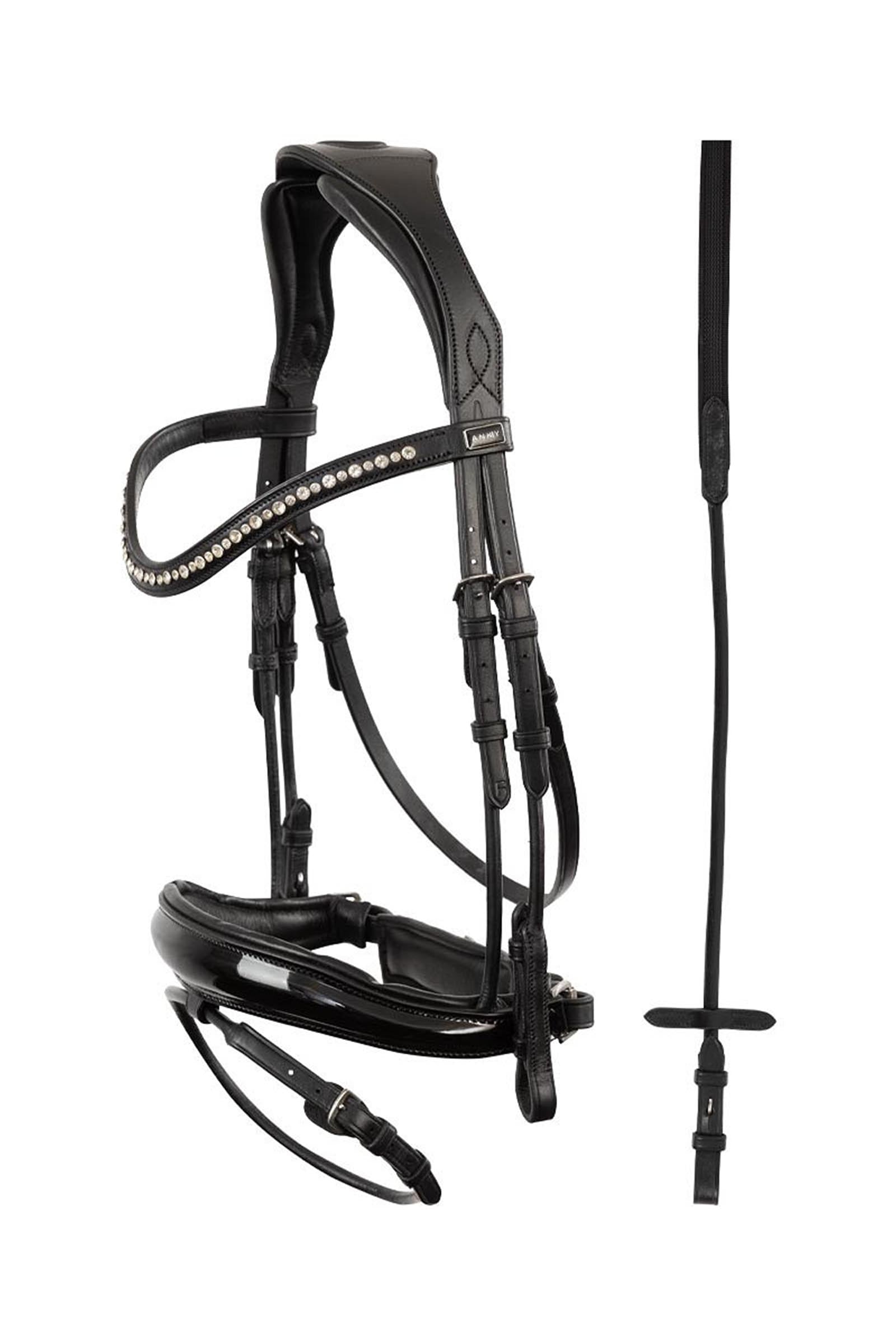 Anky ANKY Anatomic Comfort Fit Bridle With Pull Back Double Briglie & redini