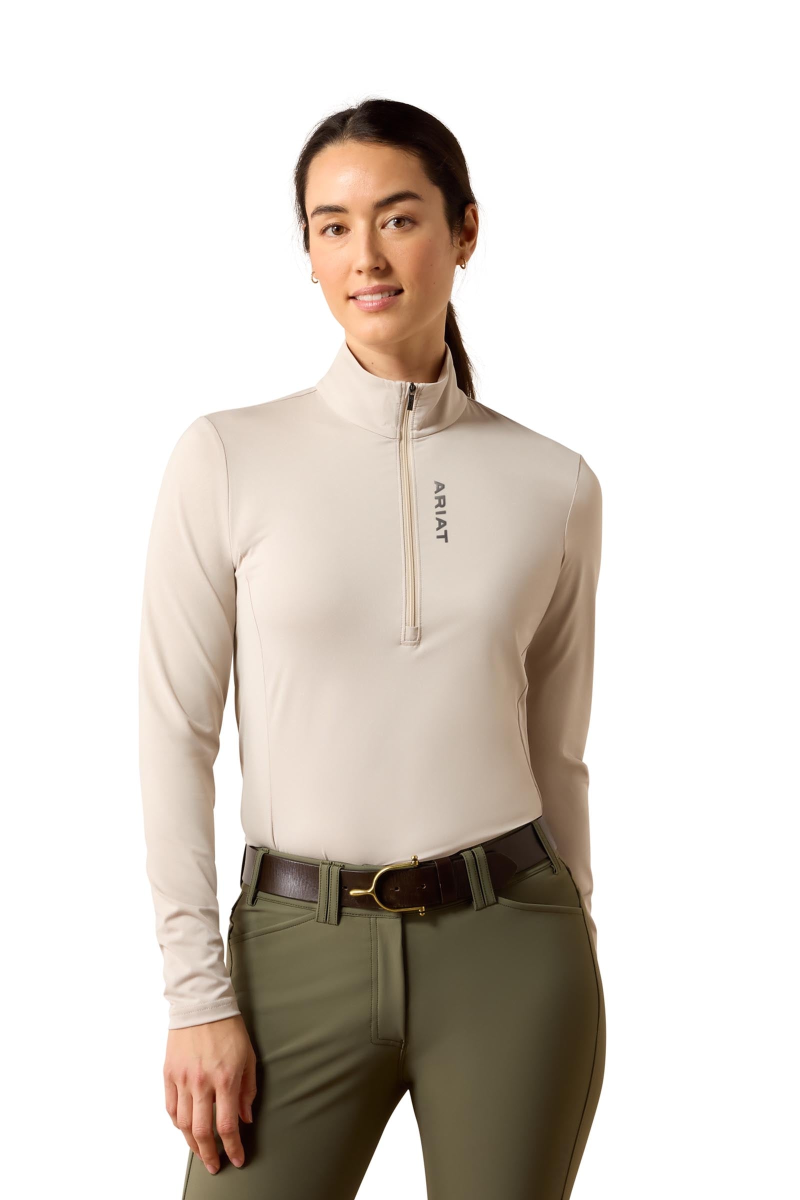 Ariat Donna Baselayer Lunaveil con zip 1/2 Abbigliamento da donna