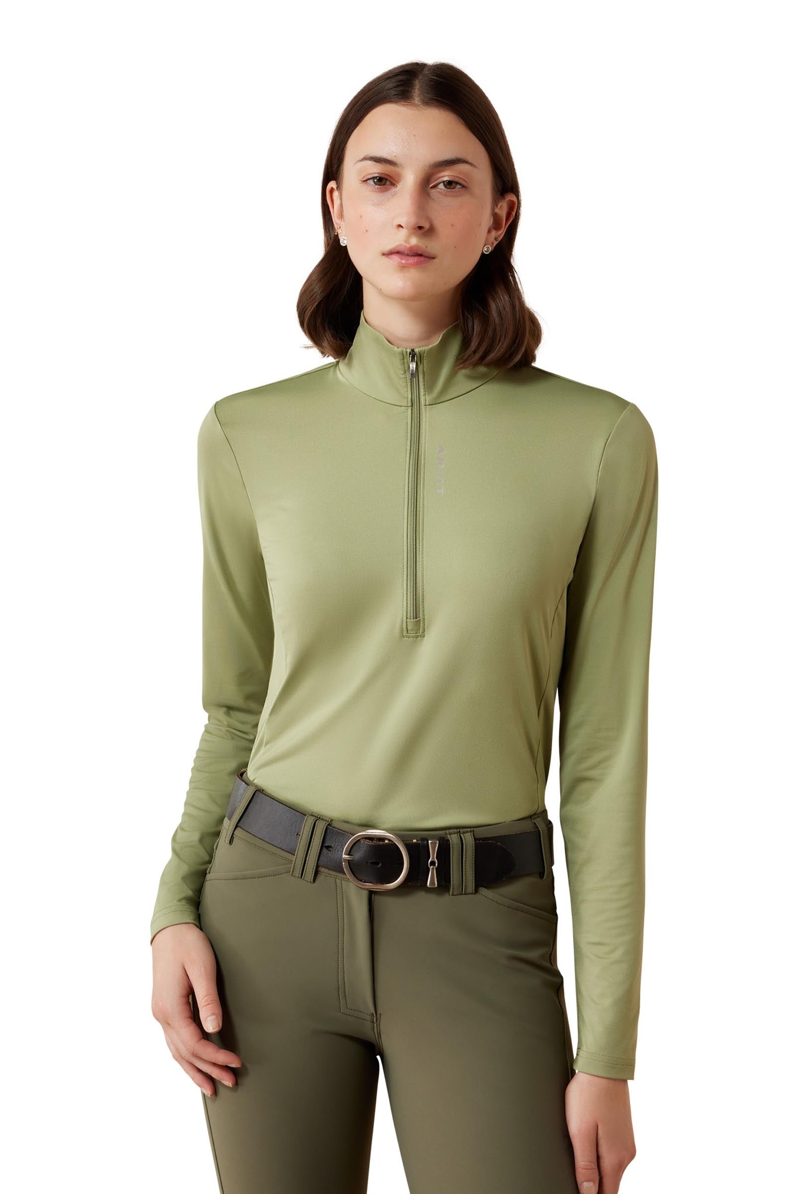 Ariat Donna Baselayer Lunaveil con zip 1/2 Abbigliamento da donna