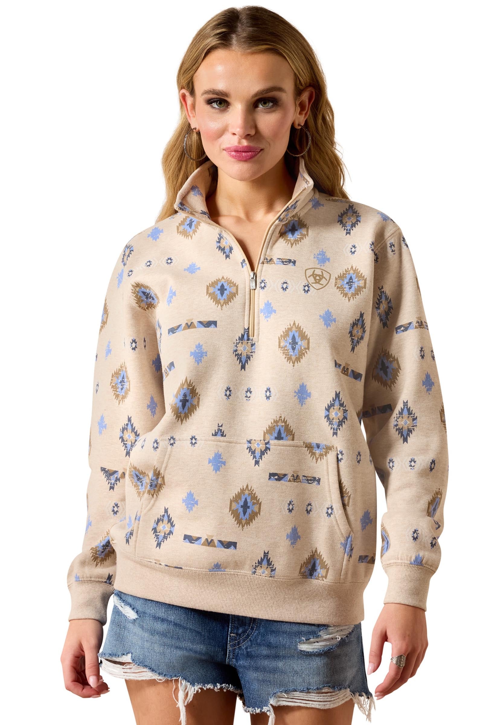 Ariat Women's Sapphire 1/2 Zip Sweatshirt Abbigliamento da donna