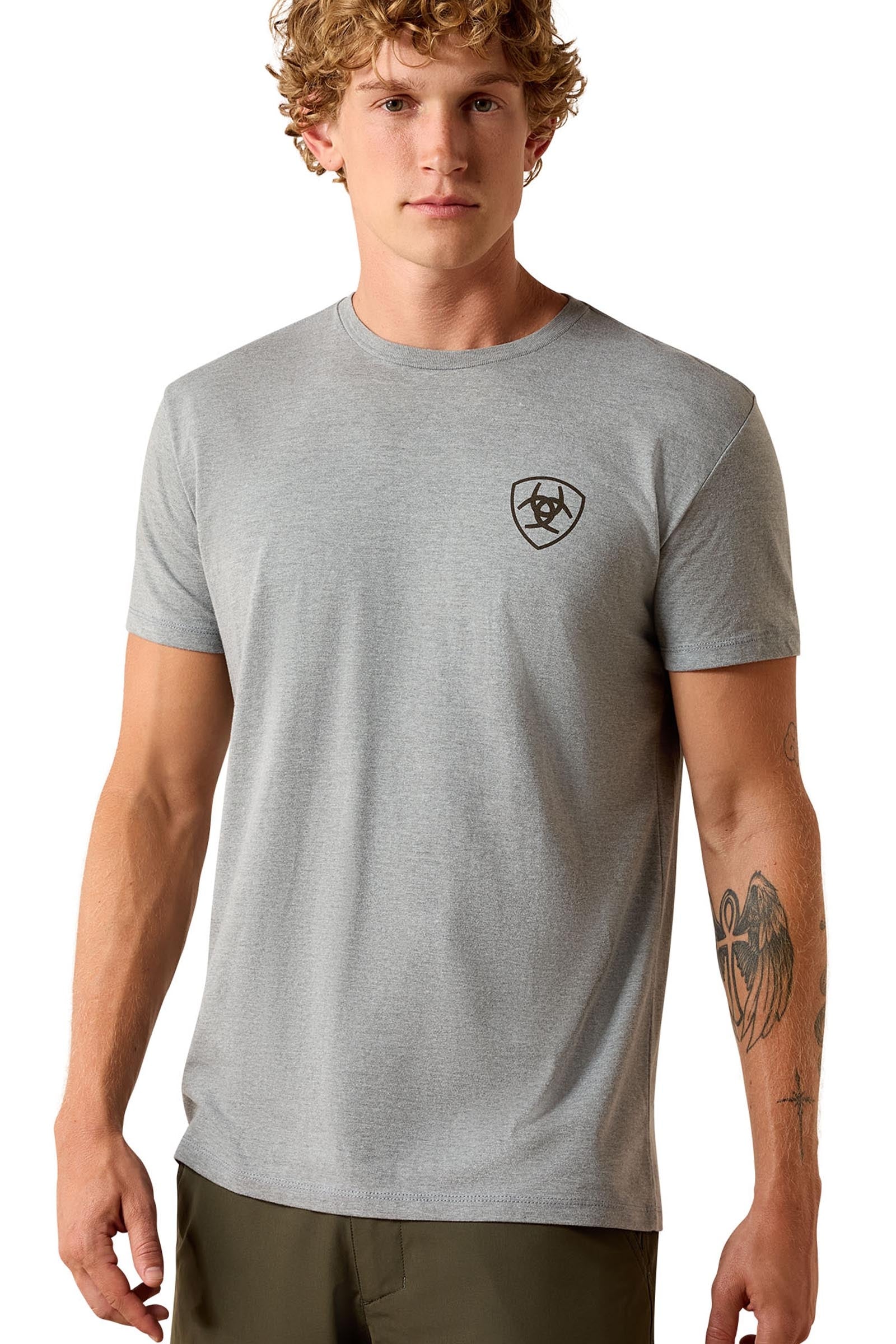 Ariat Uomo T-shirt Banner Badge Abbigliamento da uomo