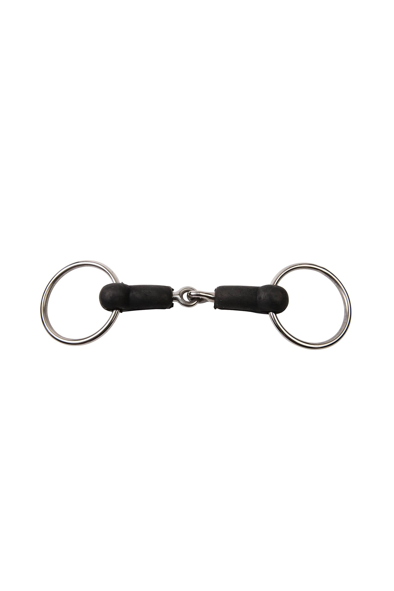 Korsteel Hard Rubber Jointed Loose Ring Snaffle Bit Boccaglio