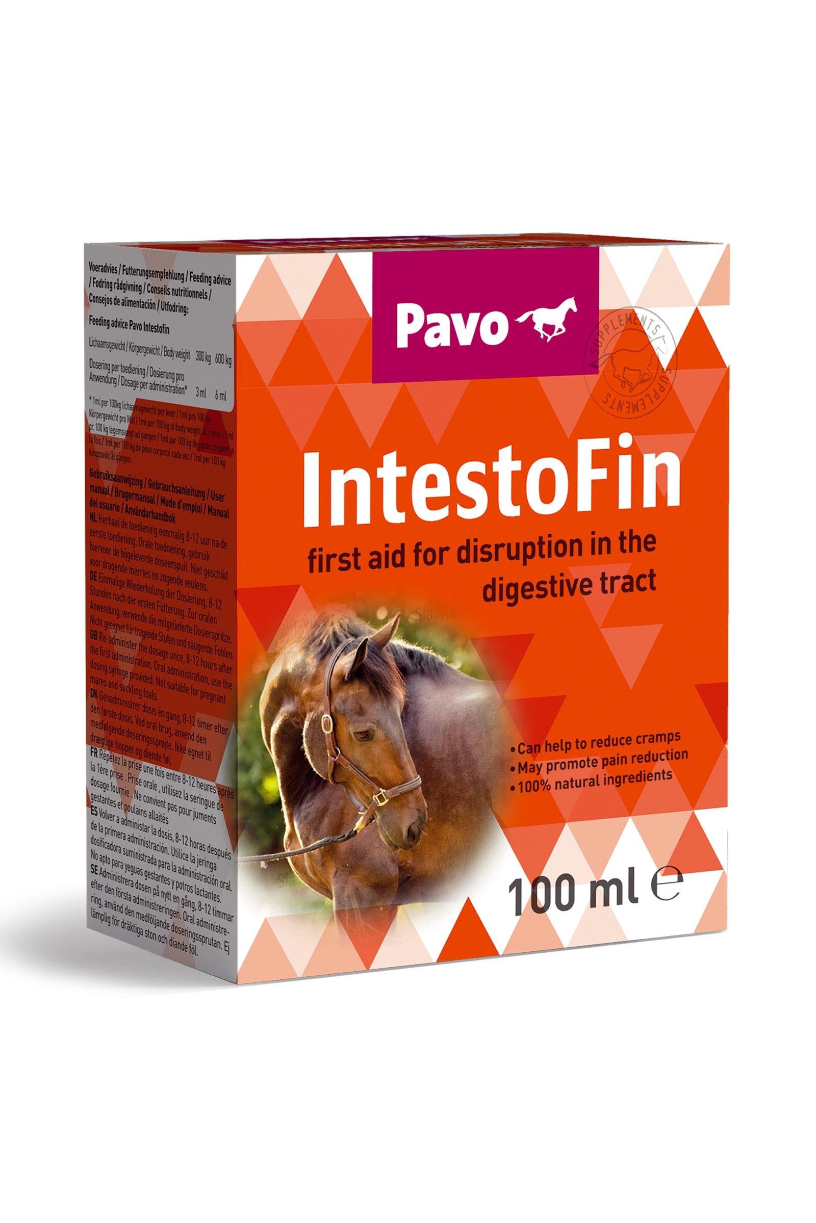 Pavo Integratore IntestoFin, 100 ml Horse Feed & Nutrition