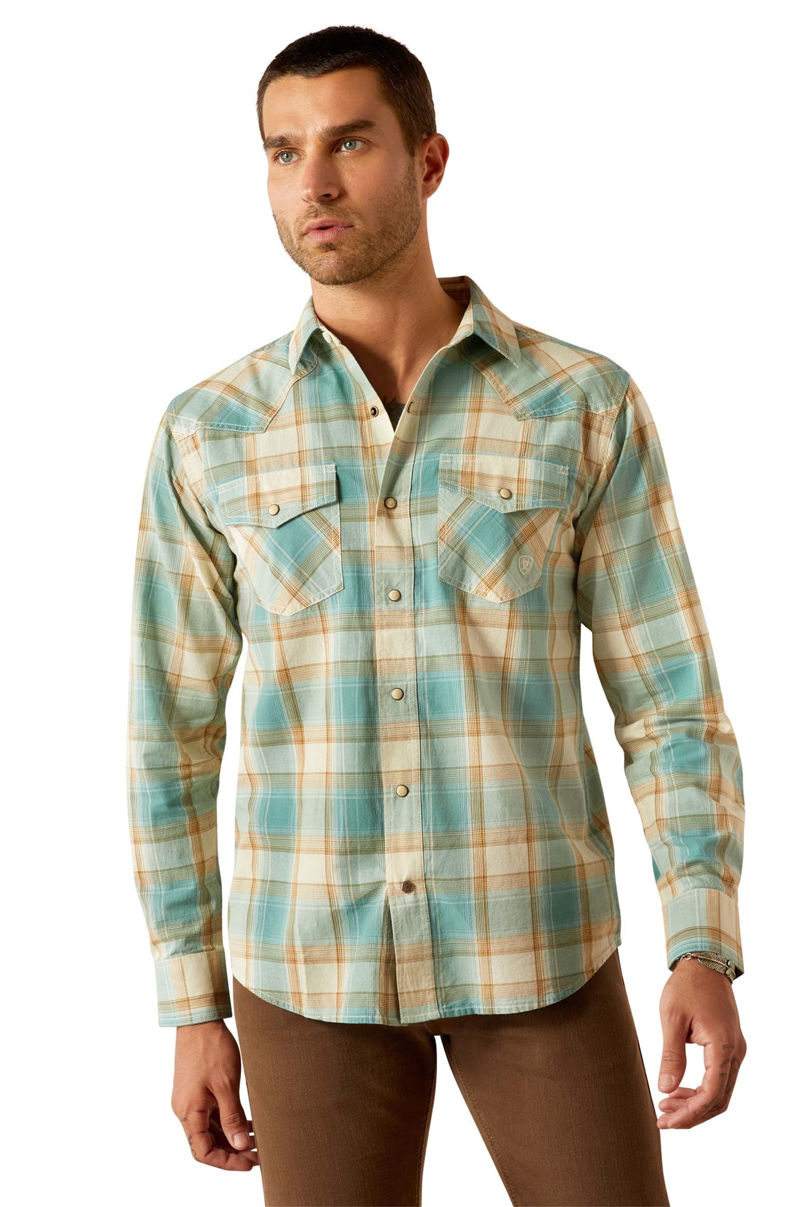 Ariat Hardin Retro camicia a maniche lunghe da uomo Abbigliamento da uomo
