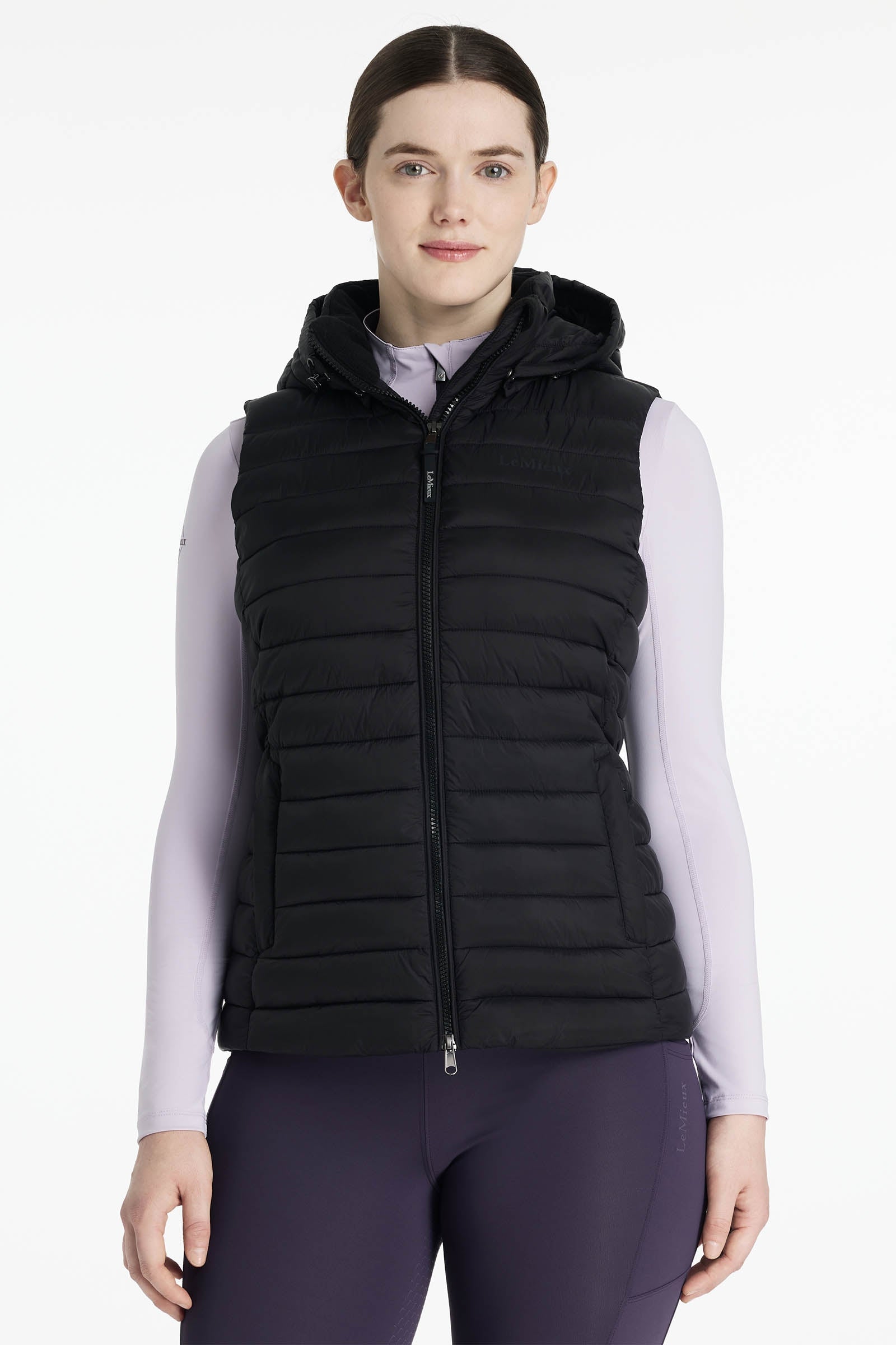 LeMieux Rose gilet imbottito con cappuccio da donna Abbigliamento da donna