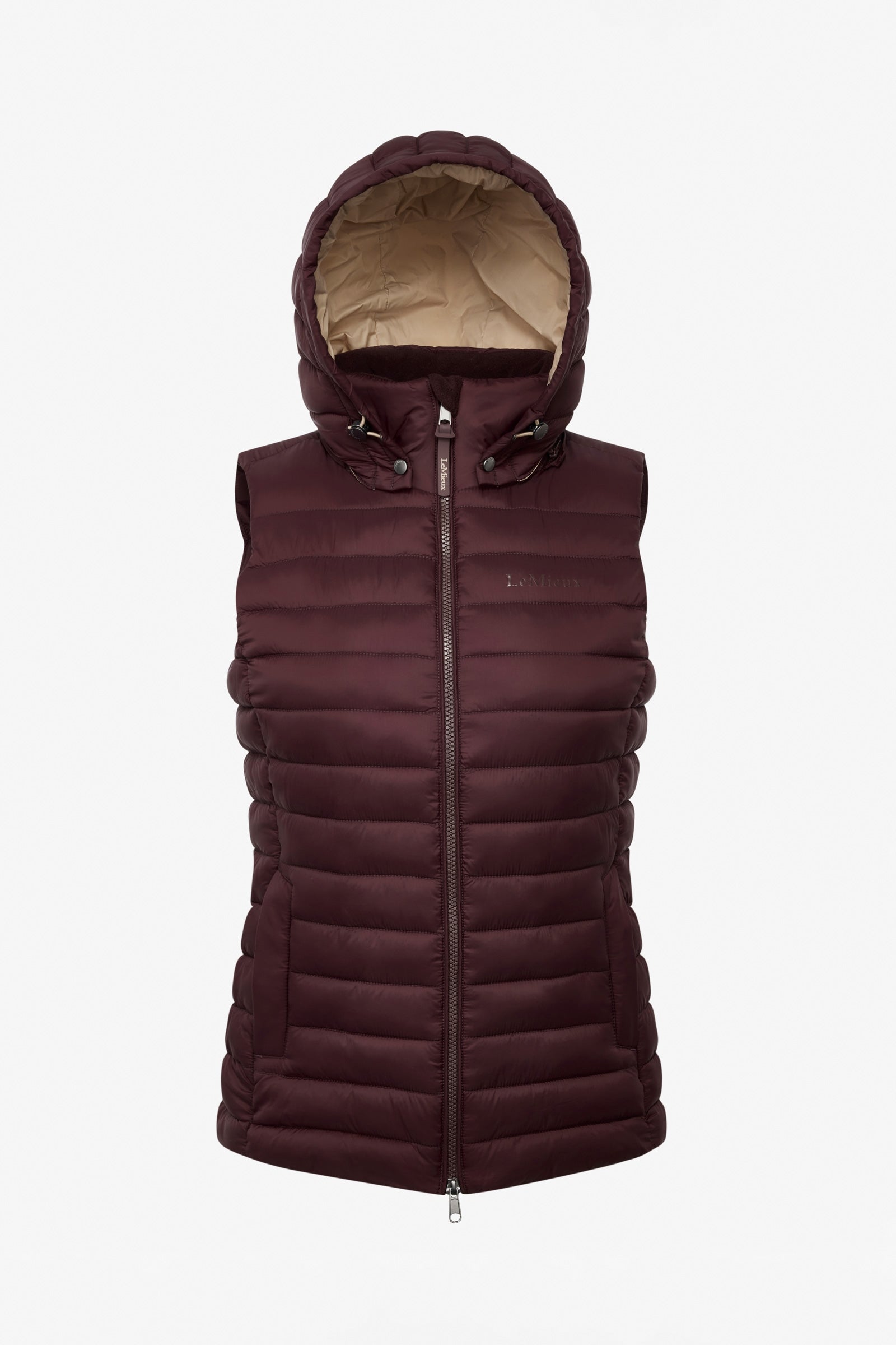 LeMieux Rose gilet imbottito con cappuccio da donna Abbigliamento da donna