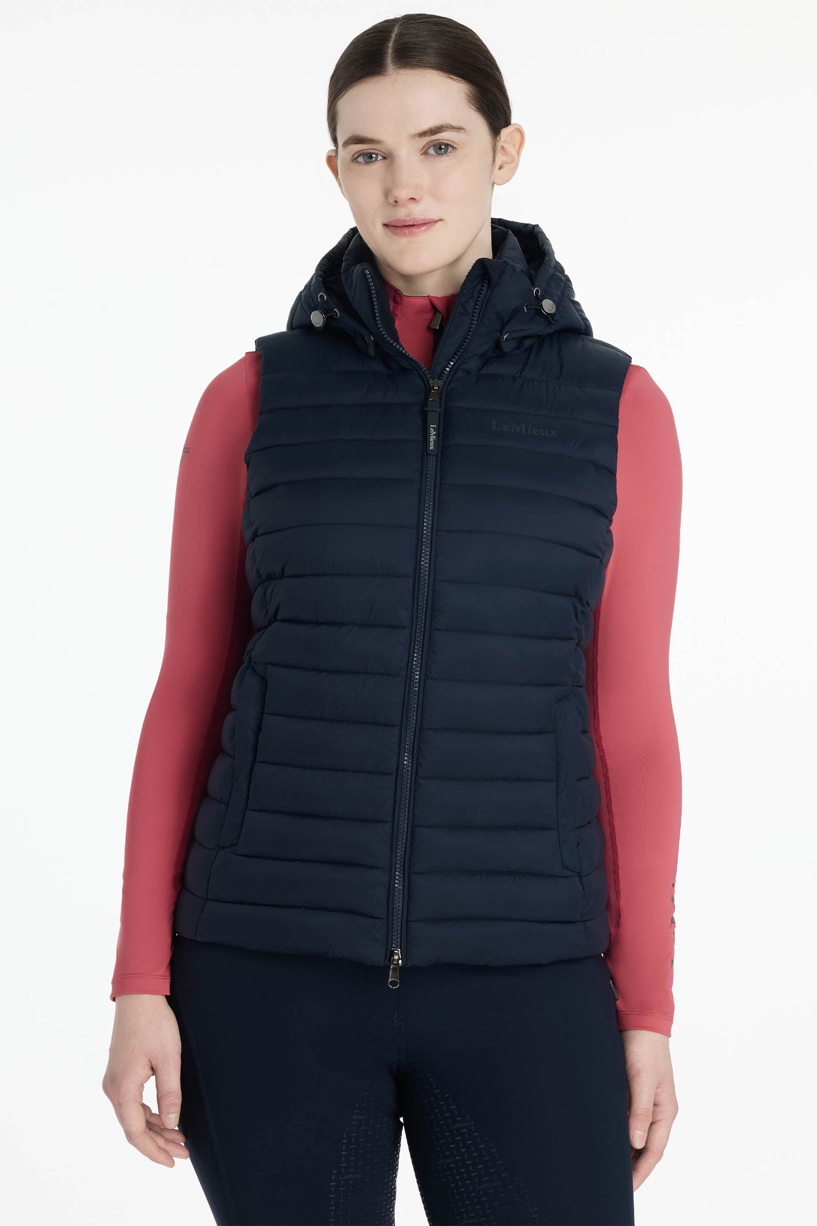 LeMieux Rose gilet imbottito con cappuccio da donna Abbigliamento da donna