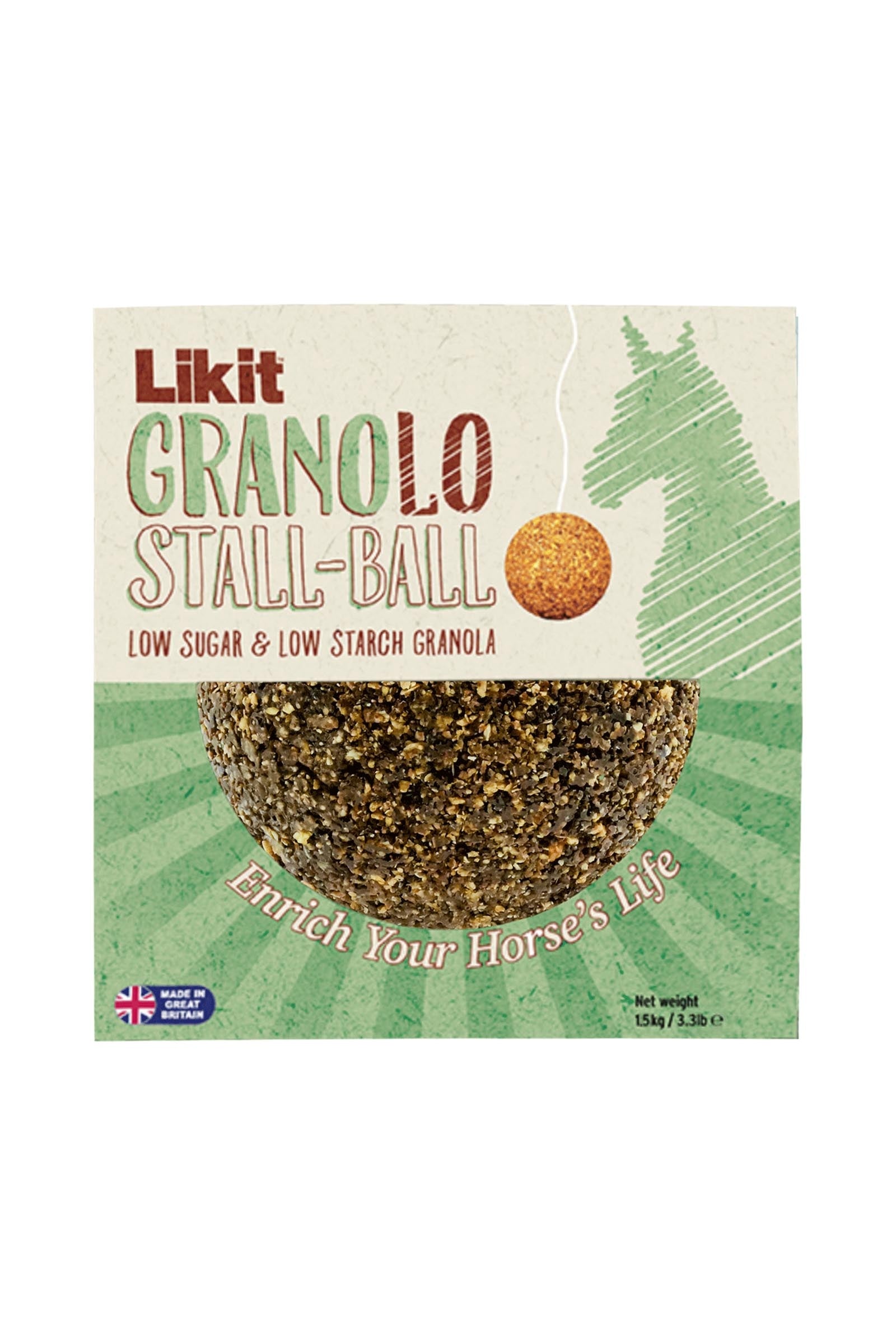 Likit Palla Granola Meno Zucchero, 1,6 kg Horse Feed & Nutrition