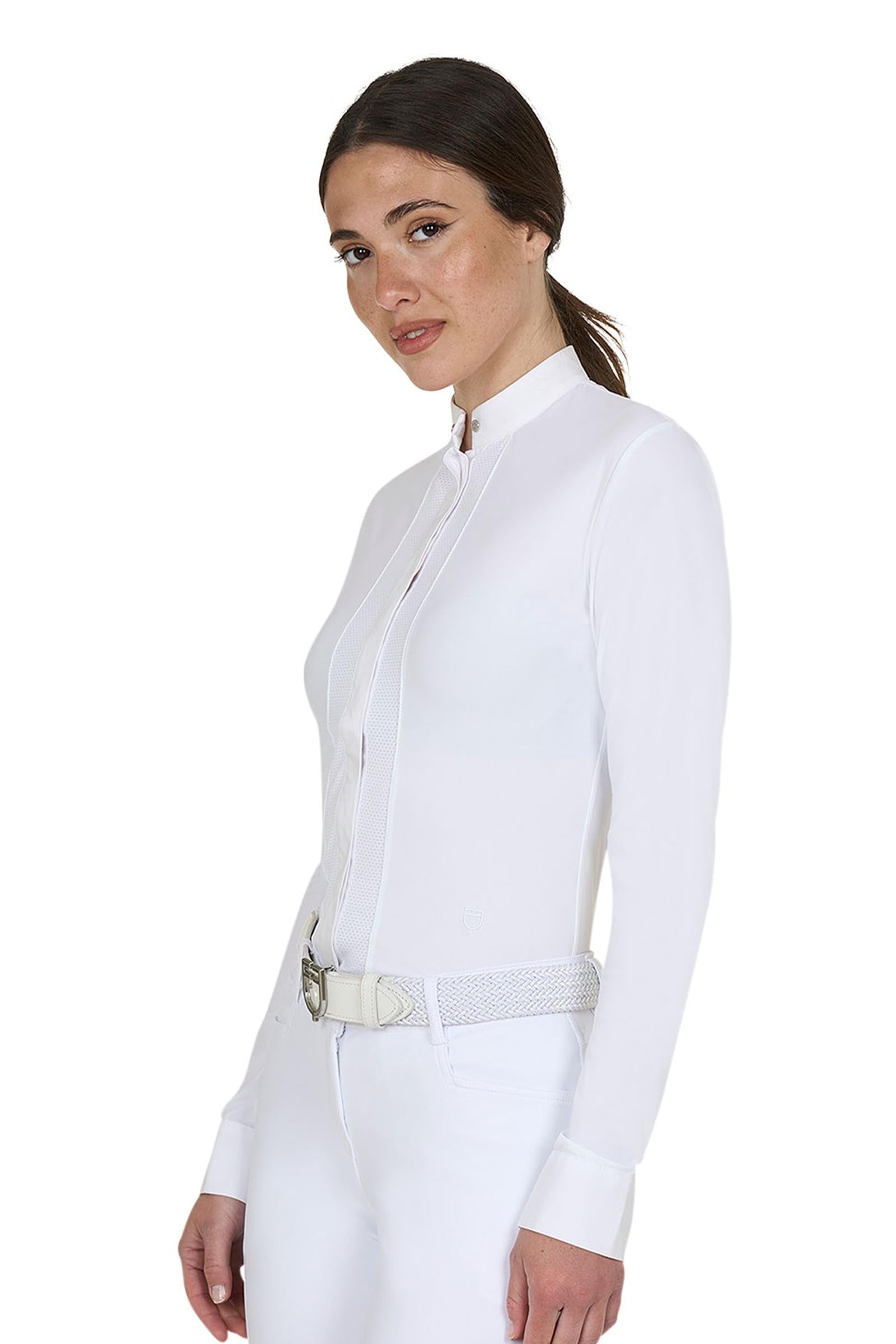 Equestro SS2026 Polo concorso micromesh donna Abbigliamento da donna