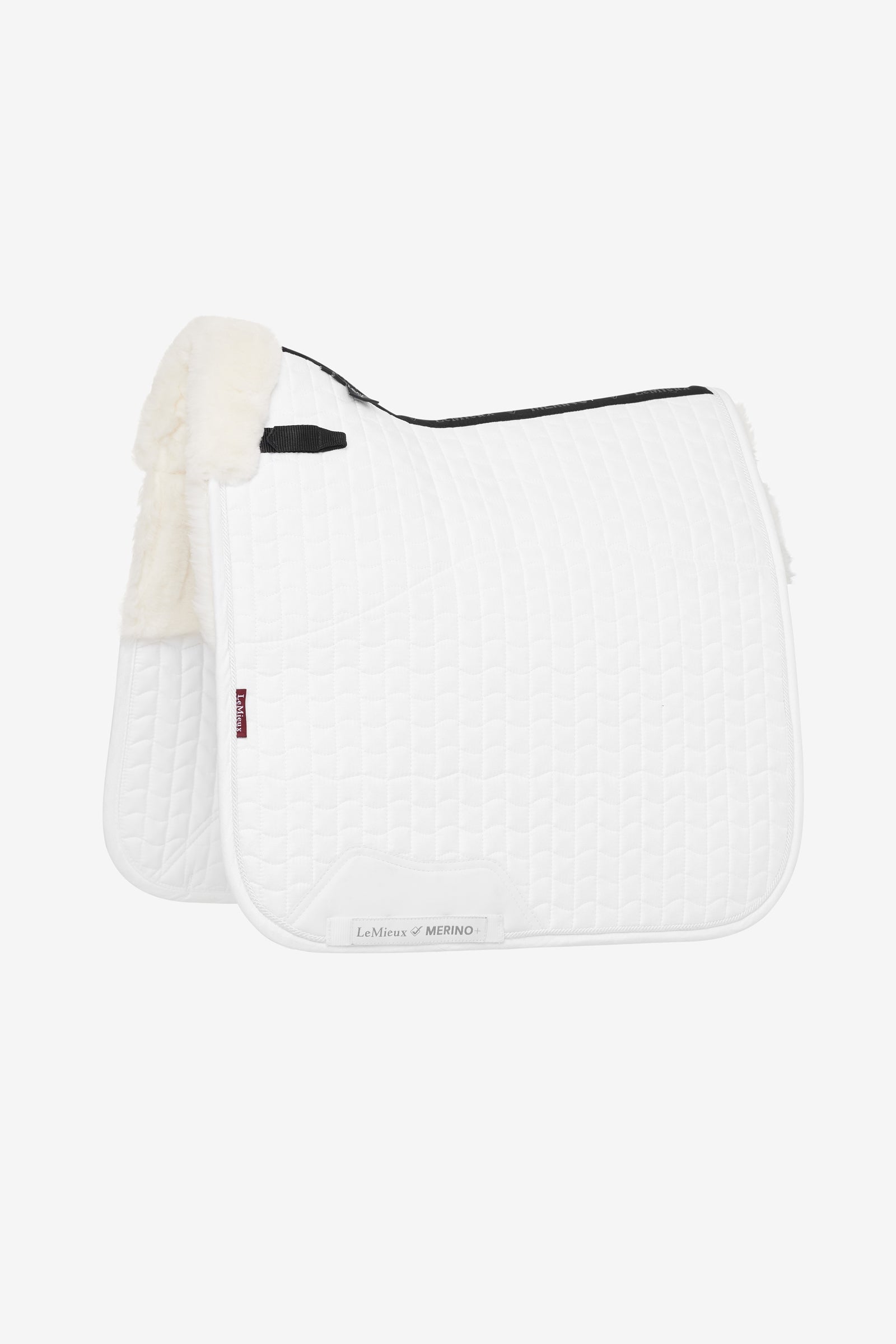 LeMieux Merino+ Sottosella da Dressage effetto scamosciato, mezza foderato Sottosella