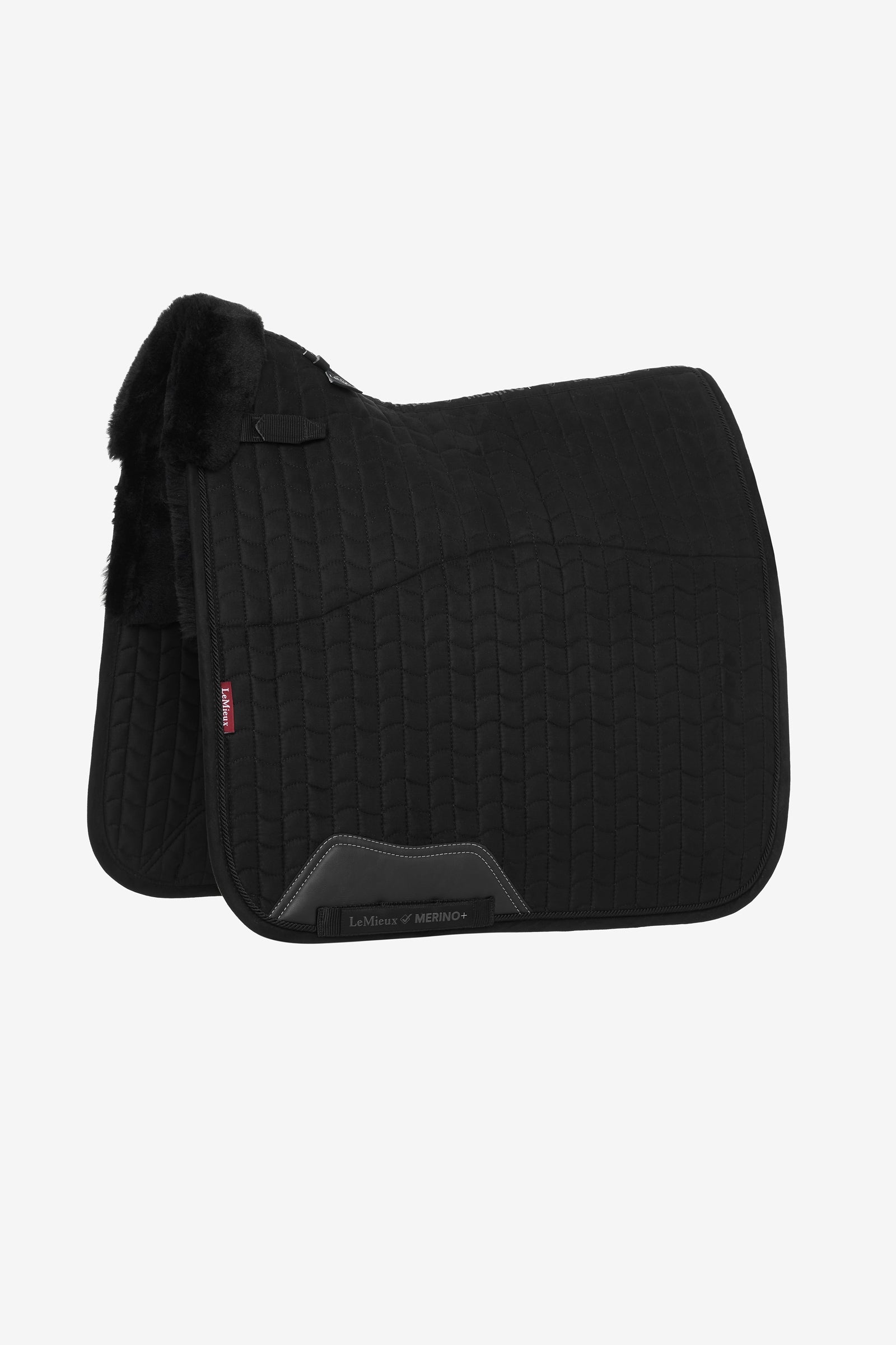 LeMieux Merino+ Sottosella da Dressage effetto scamosciato, mezza foderato Sottosella