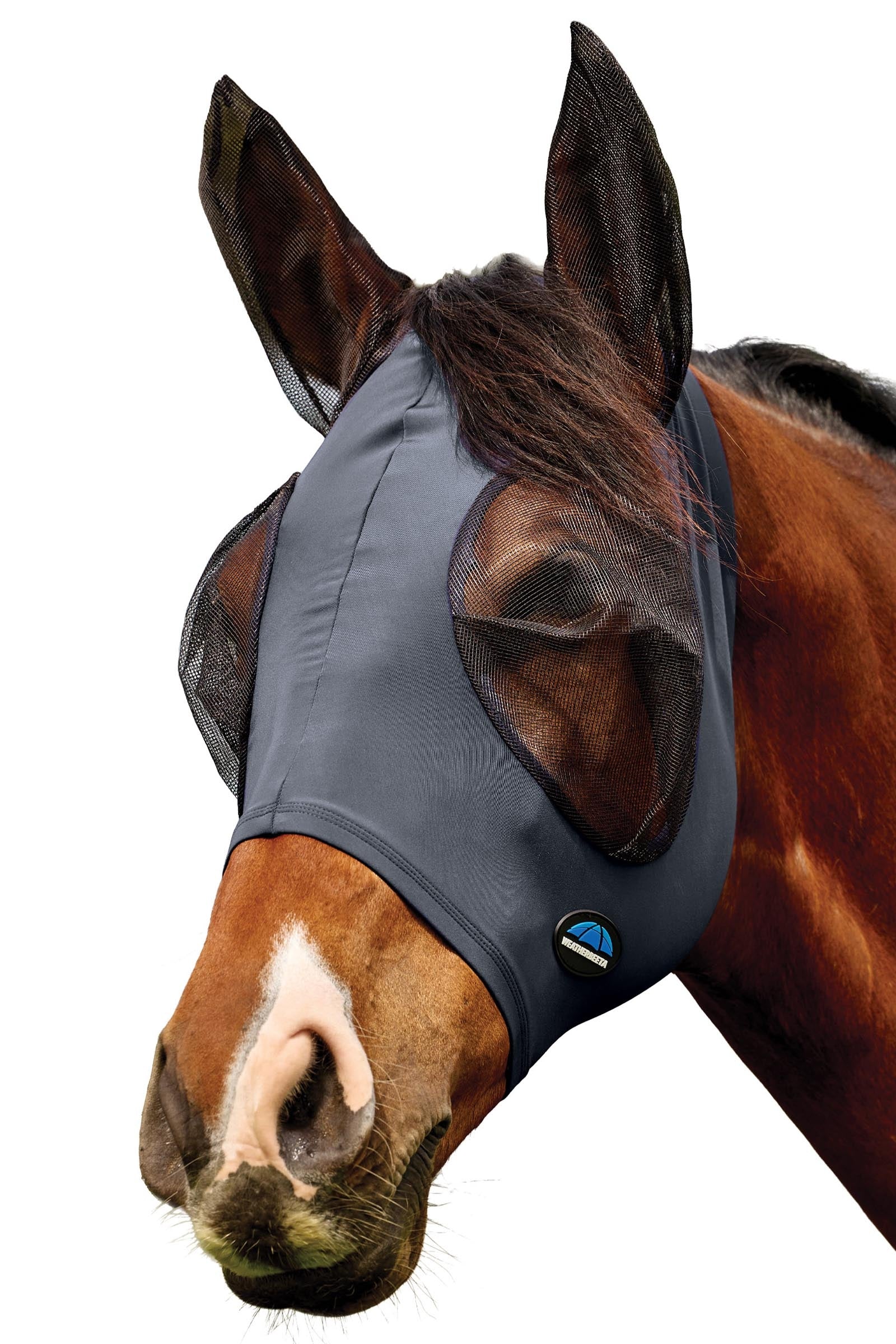 Weatherbeeta Comfitec Deluxe Stretch Maschera antimosche con orecchie Protezione antimosche per cavalli