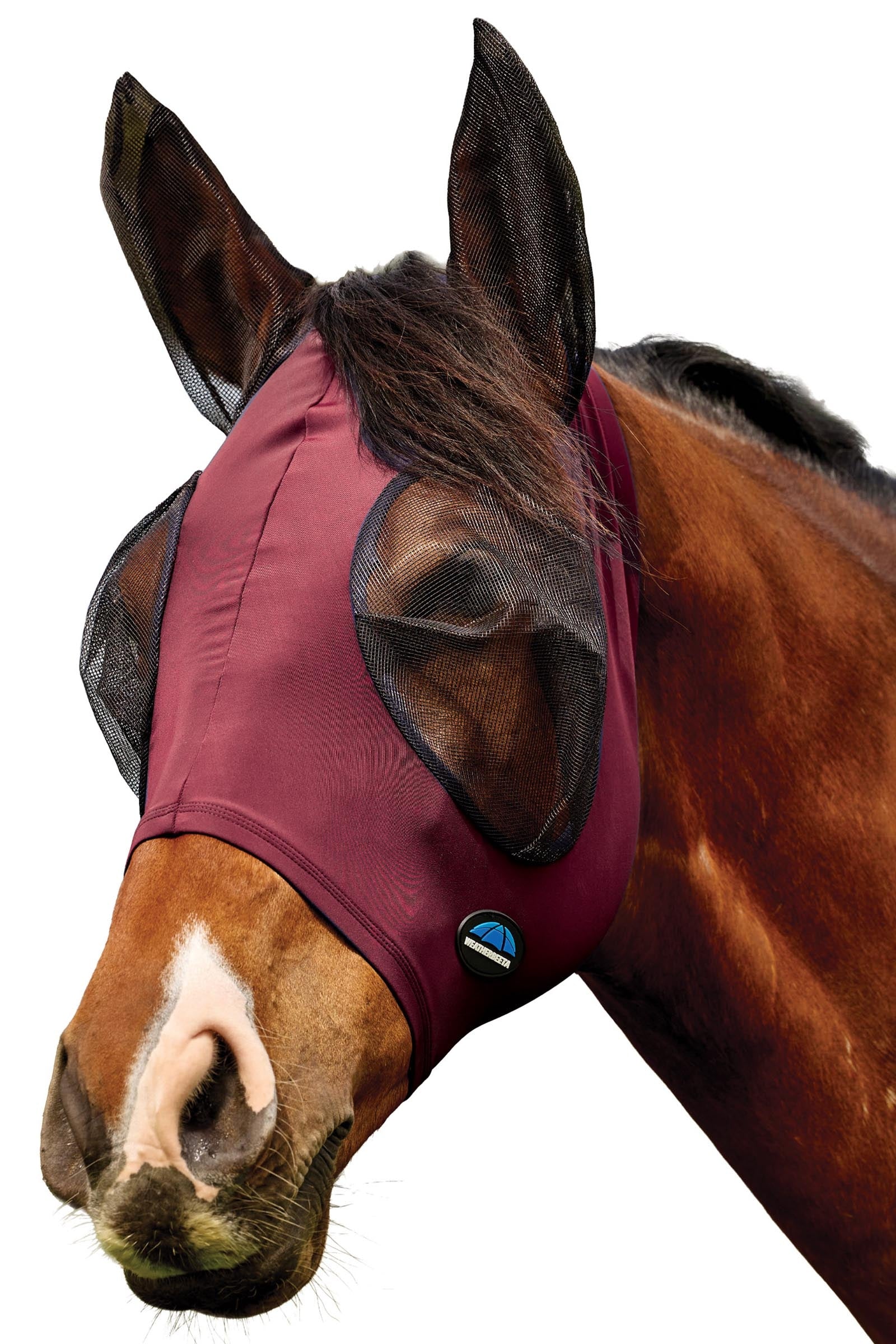 Weatherbeeta Comfitec Deluxe Stretch Maschera antimosche con orecchie Protezione antimosche per cavalli