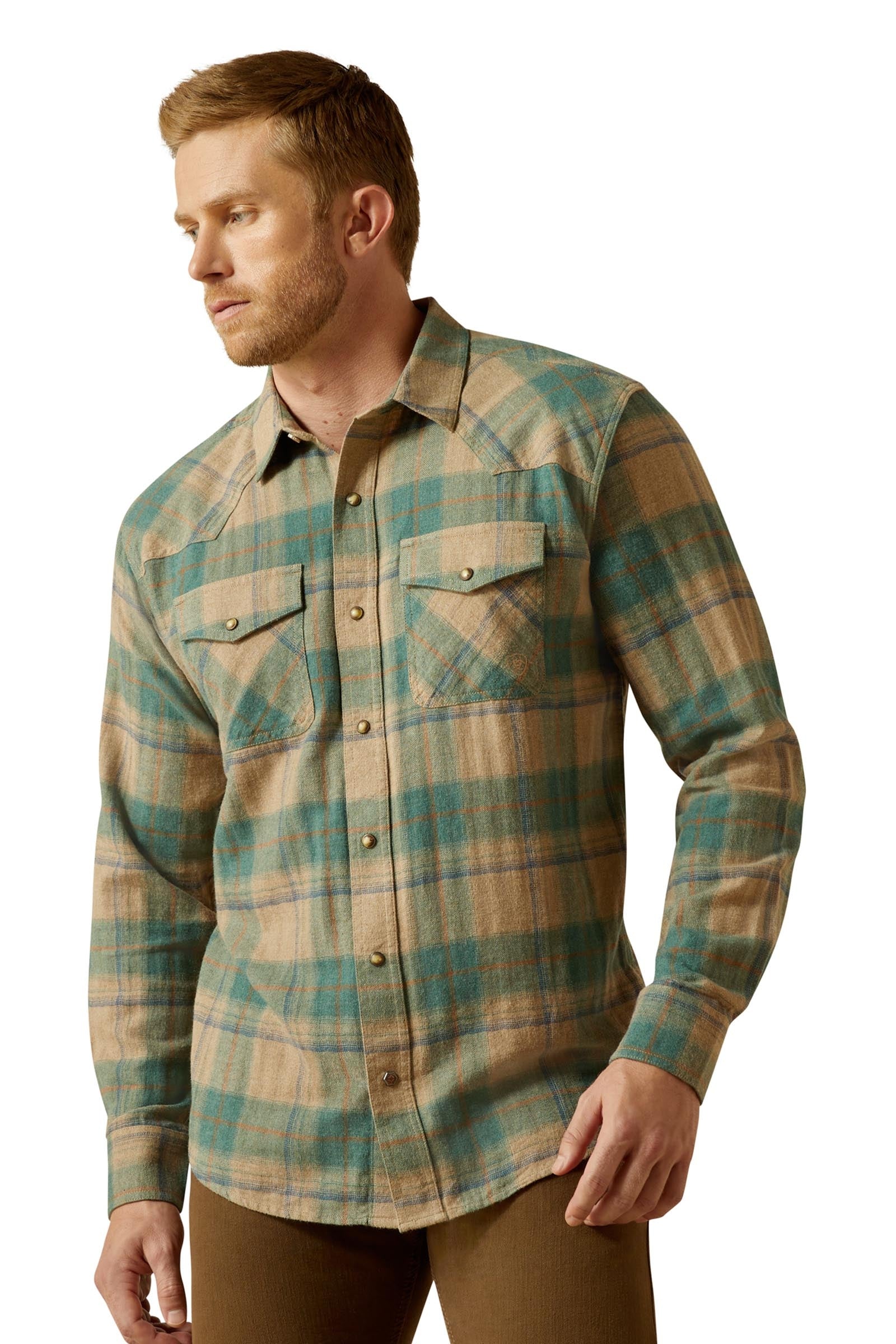 Ariat Huxlee Retro Fit Camicia uomo Abbigliamento da uomo
