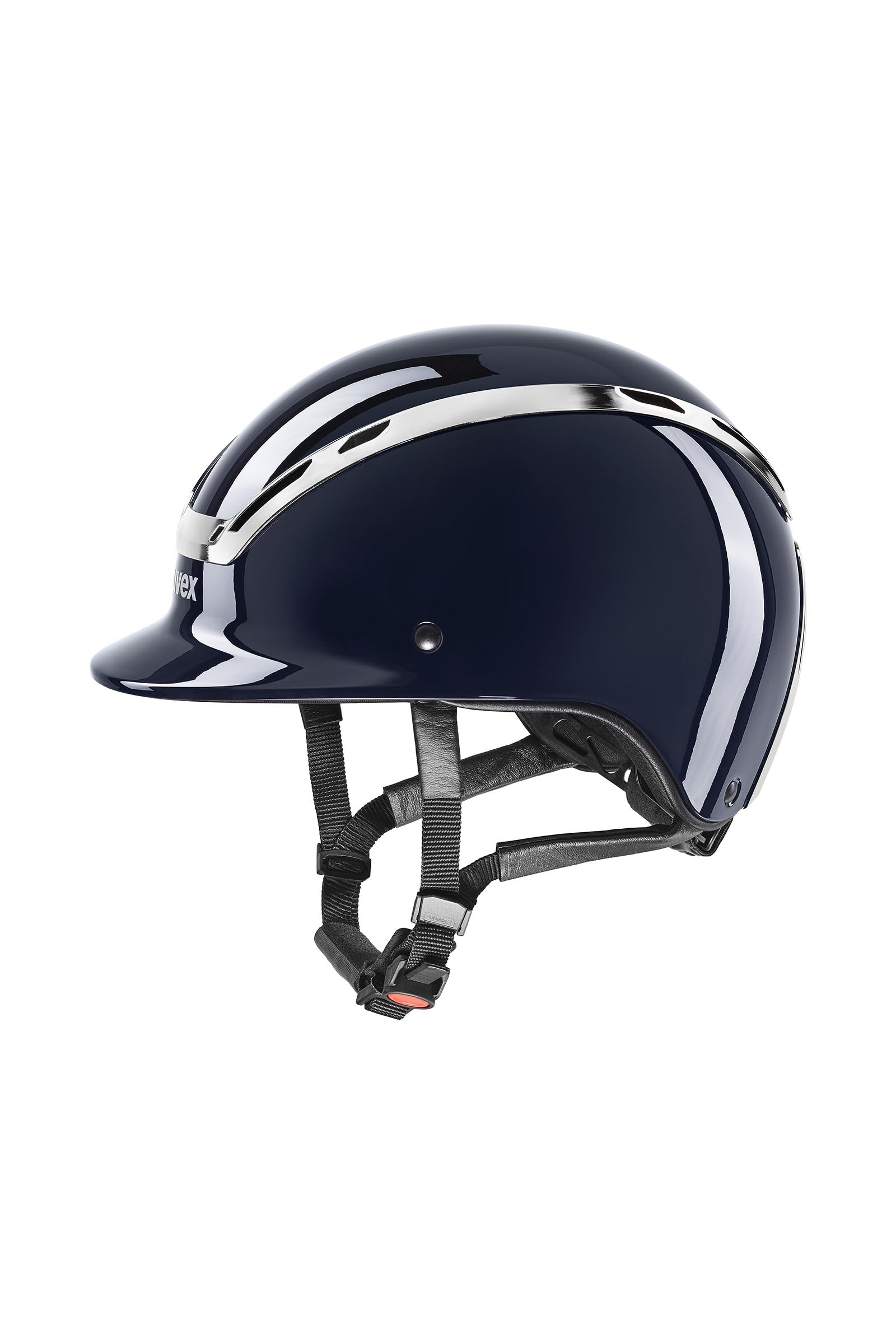 Uvex Exxeed Shiny Chrome Casco da equitazione Attrezzatura di sicurezza