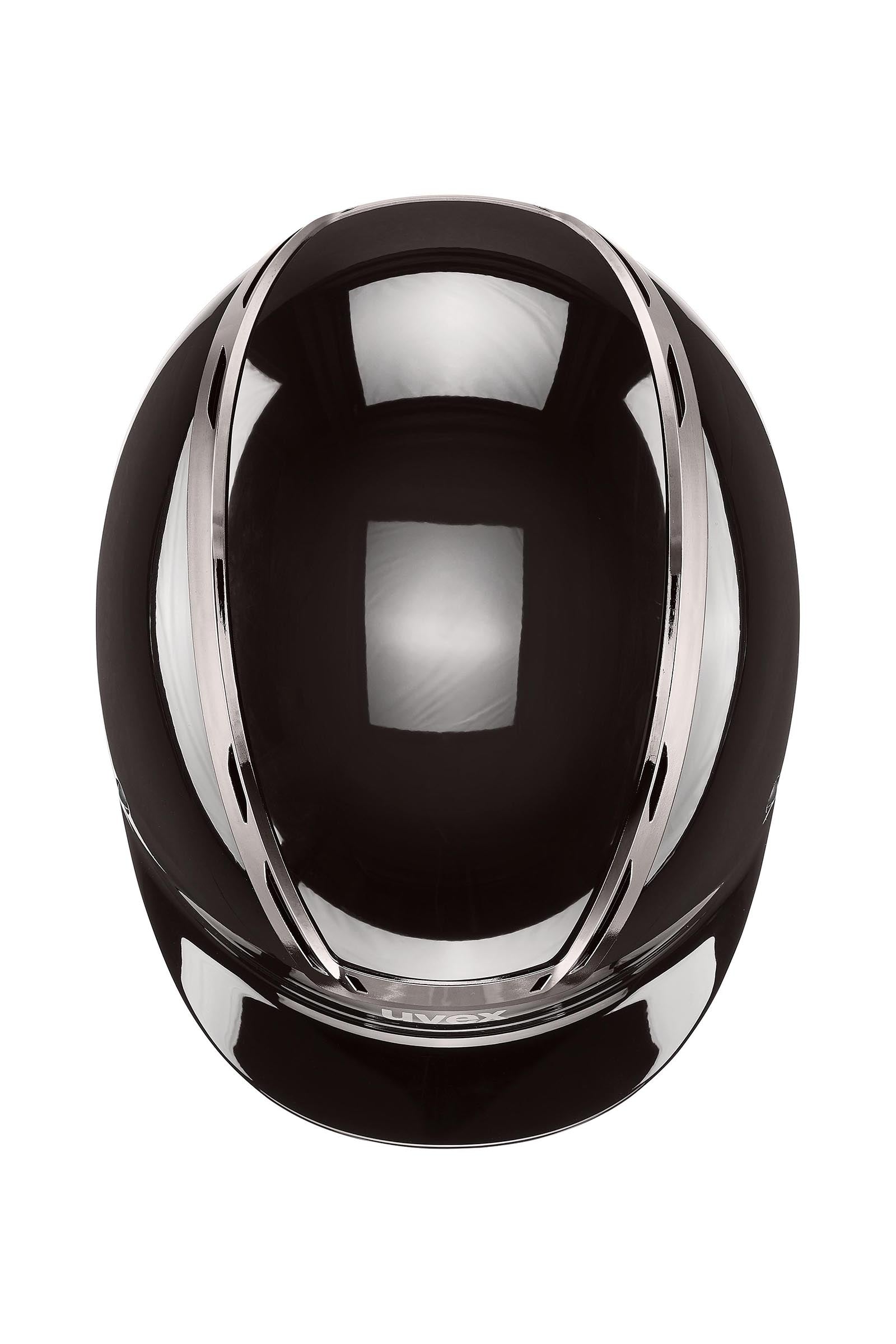 Uvex Exxeed Shiny Chrome Riding Helmet Safety Equipment