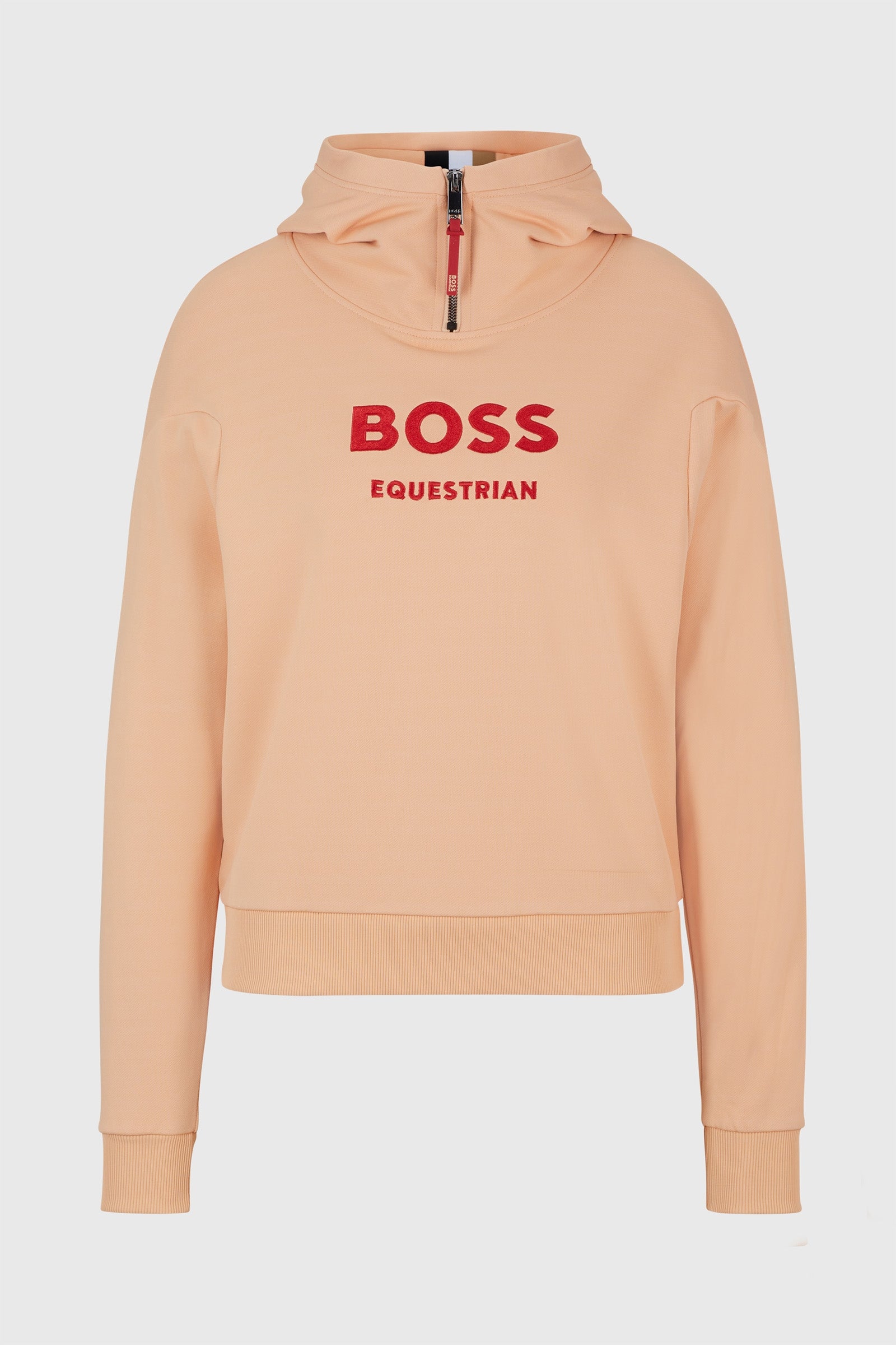 Boss Faye Logo Felpa con Cappuccio e Zip Abbigliamento da donna