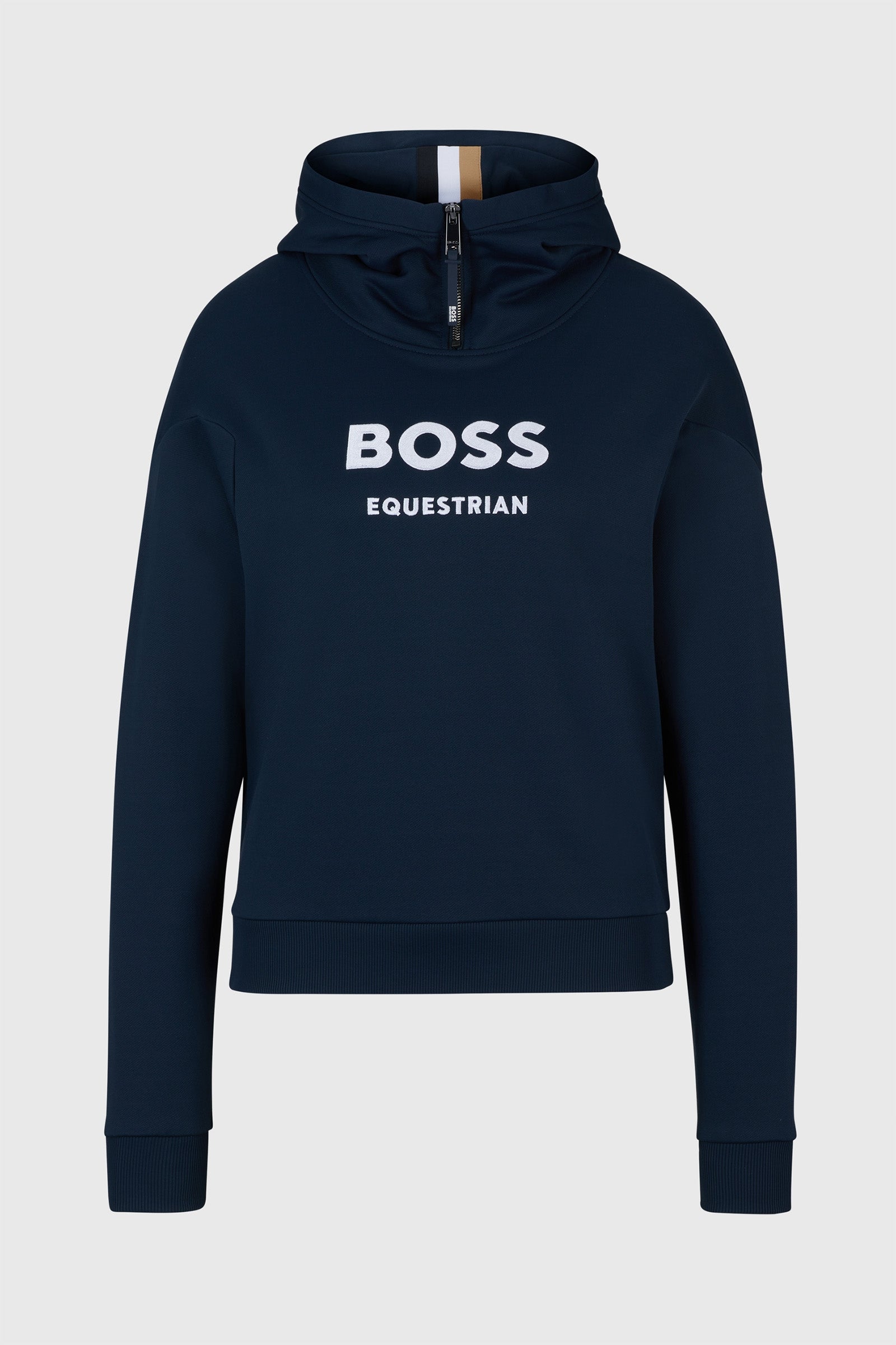 Boss Faye Logo Felpa con Cappuccio e Zip Abbigliamento da donna
