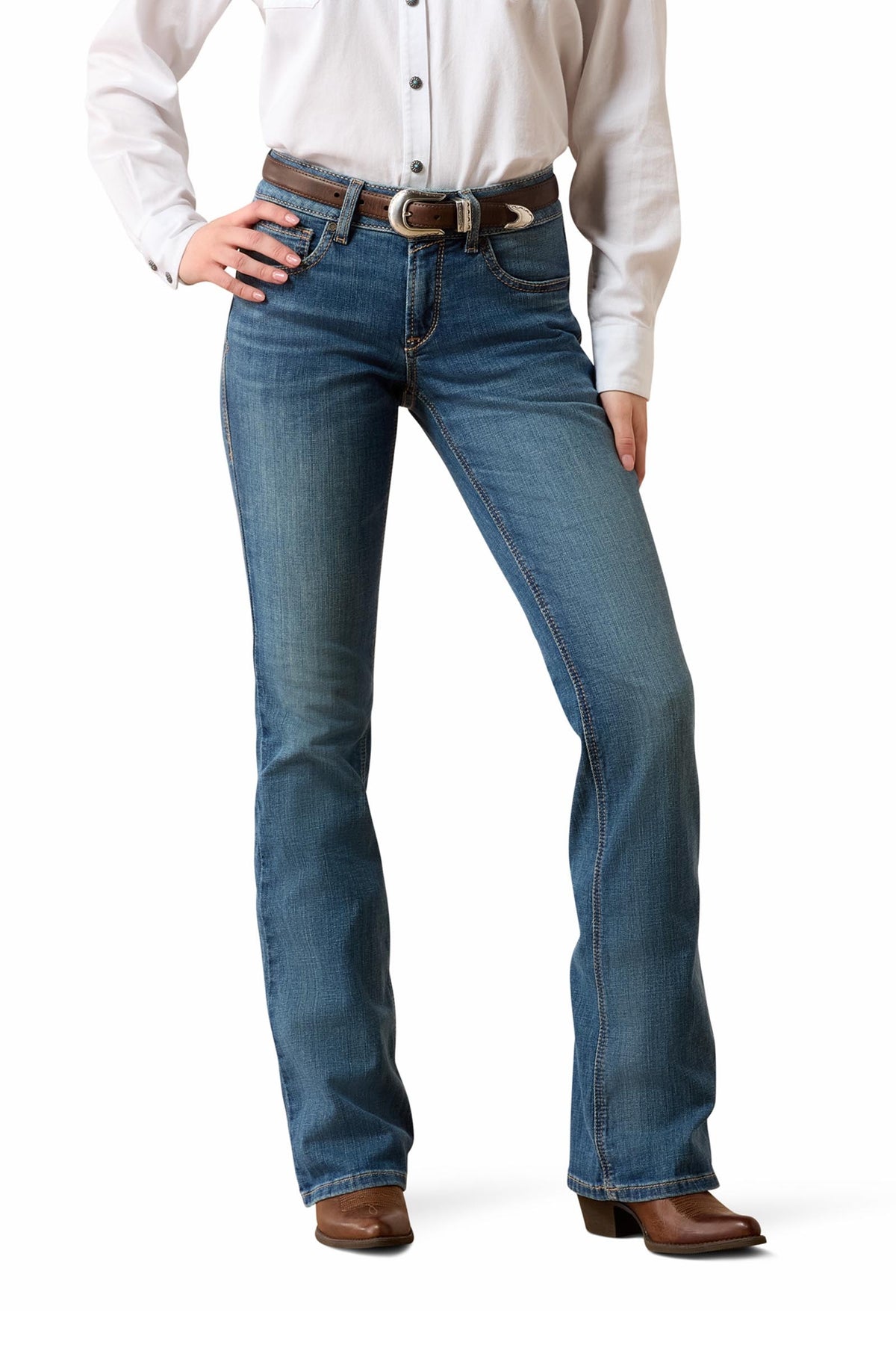 Ariat Donna Jeans Maggie Boot Cut Perfect Rise Womens Breeches
