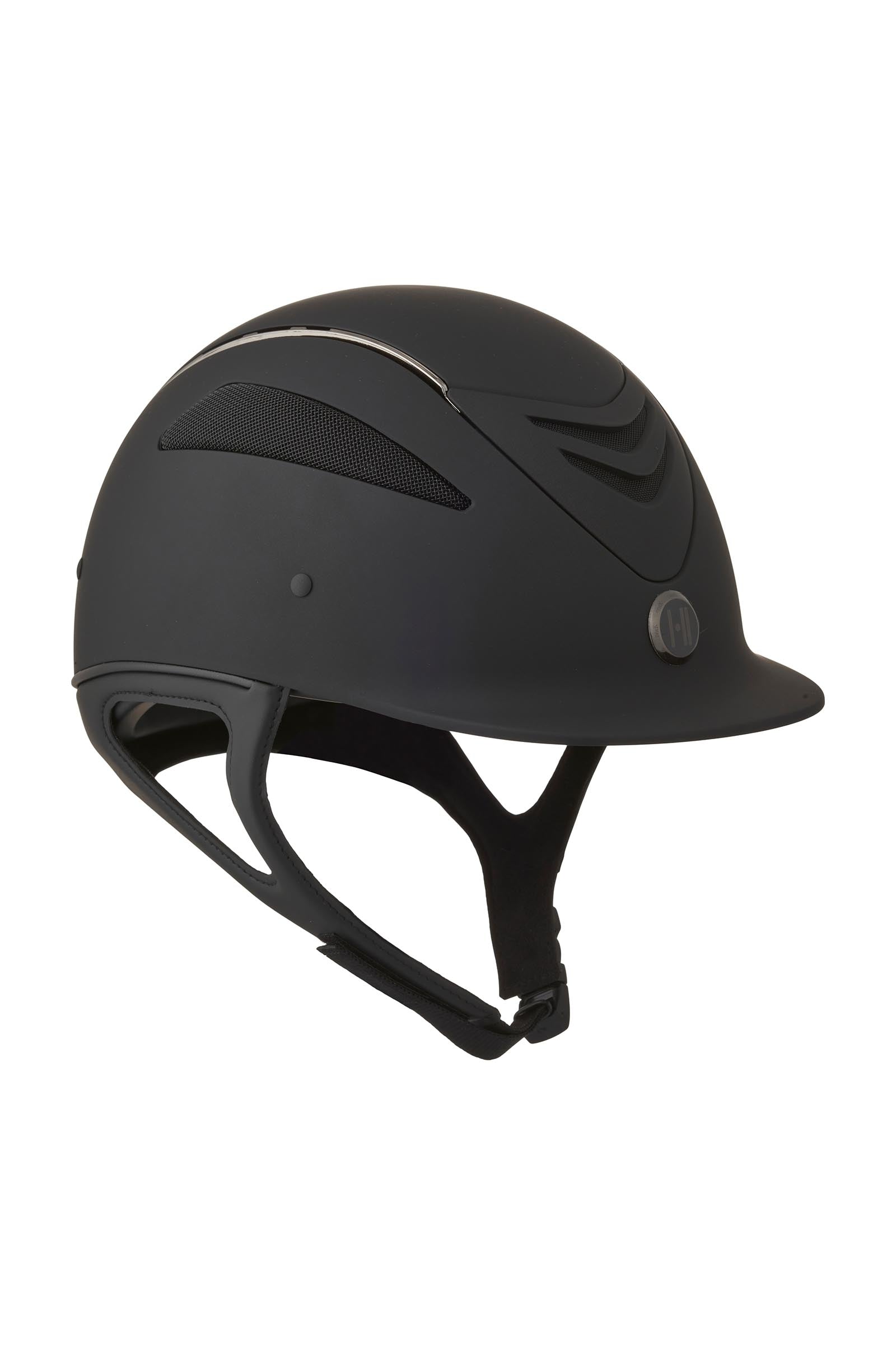 OneK Defender Matt Chrome Casco da equitazione Attrezzatura di sicurezza