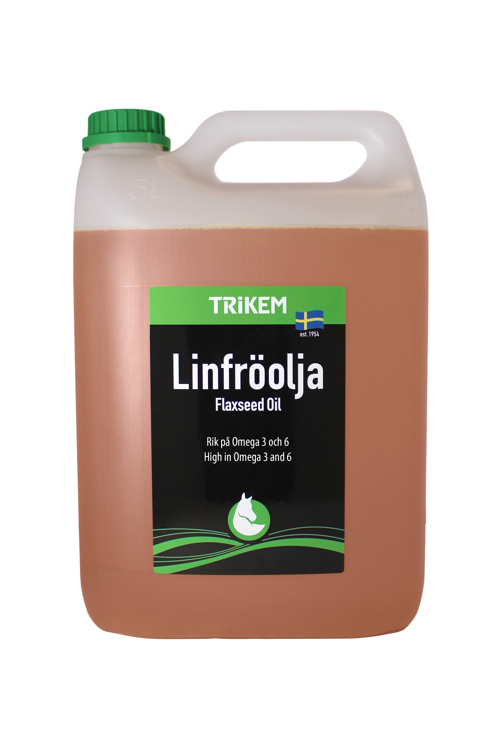 Trikem Olio di semi di lino, 5 litri Horse Feed & Nutrition
