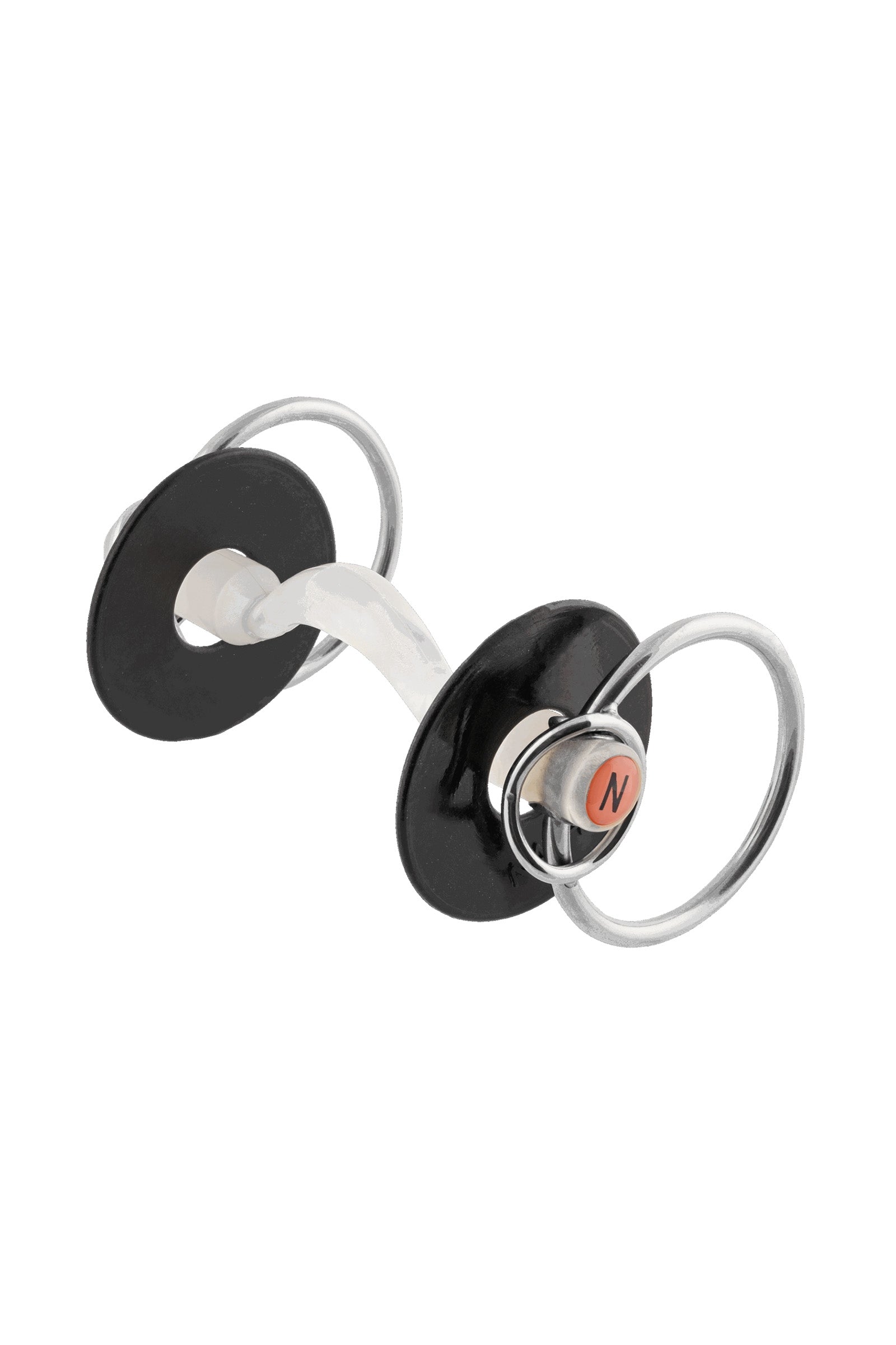 Sprenger Nathe barra con passaggio lingua, 20 mm, anelli piccoli aggiuntivi, termoplast Boccaglio