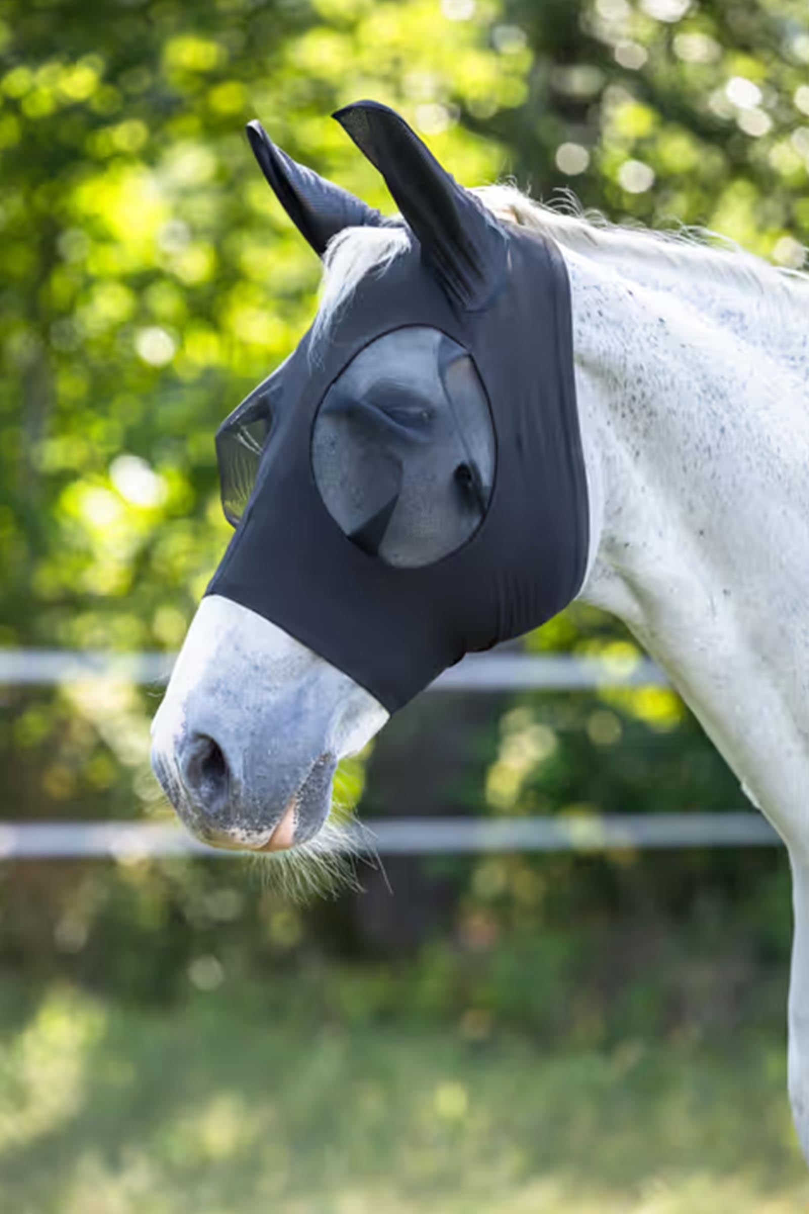 Covalliero FinoStretch Fly Bonnet Antifly Protection for Horses
