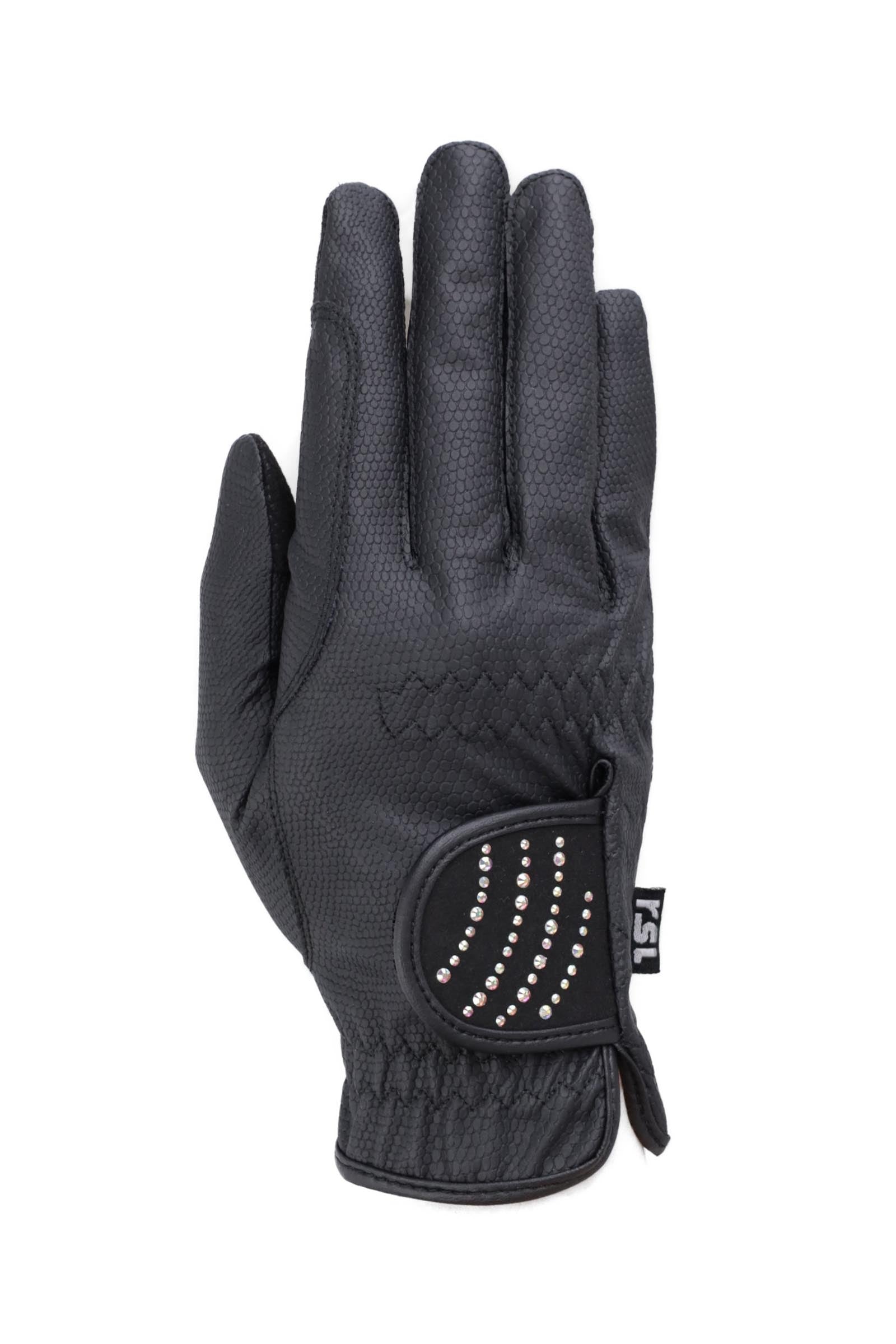 RSL Dubai guanti da equitazione con pietre glitter adattive Guanti