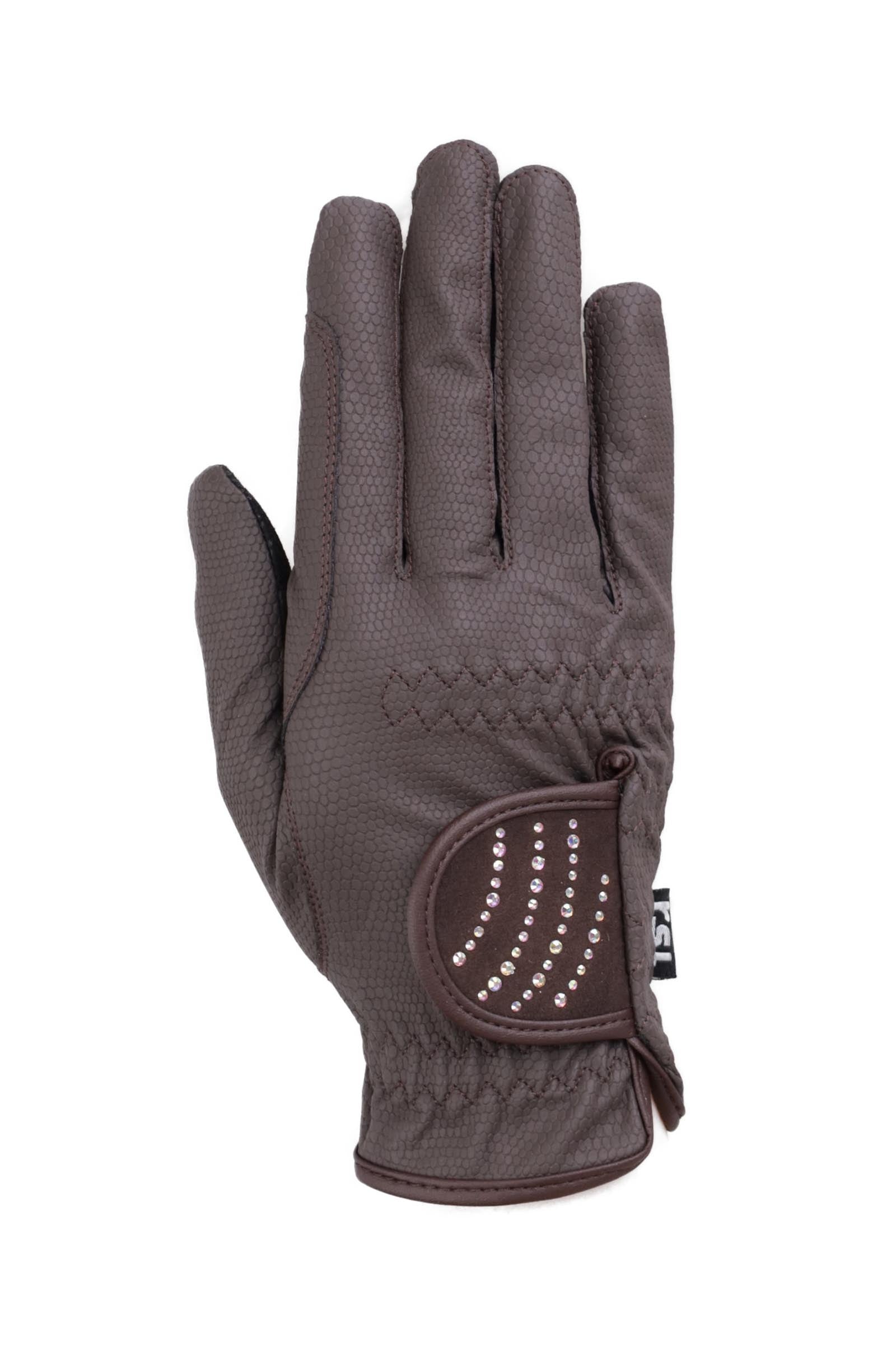 RSL Dubai guanti da equitazione con pietre glitter adattive Guanti