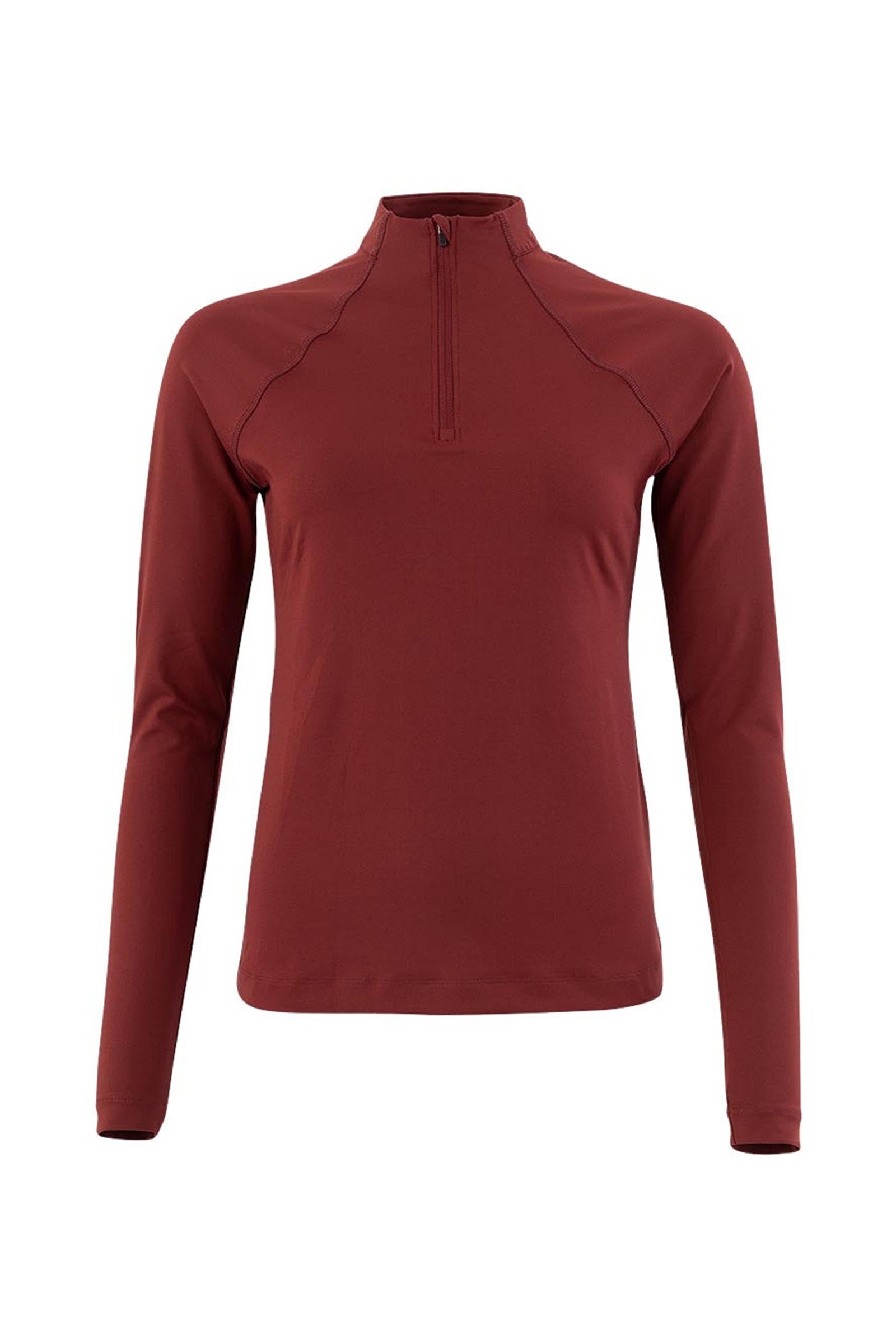 BR CLX maglia da donna a maniche lunghe con zip Abbigliamento da donna