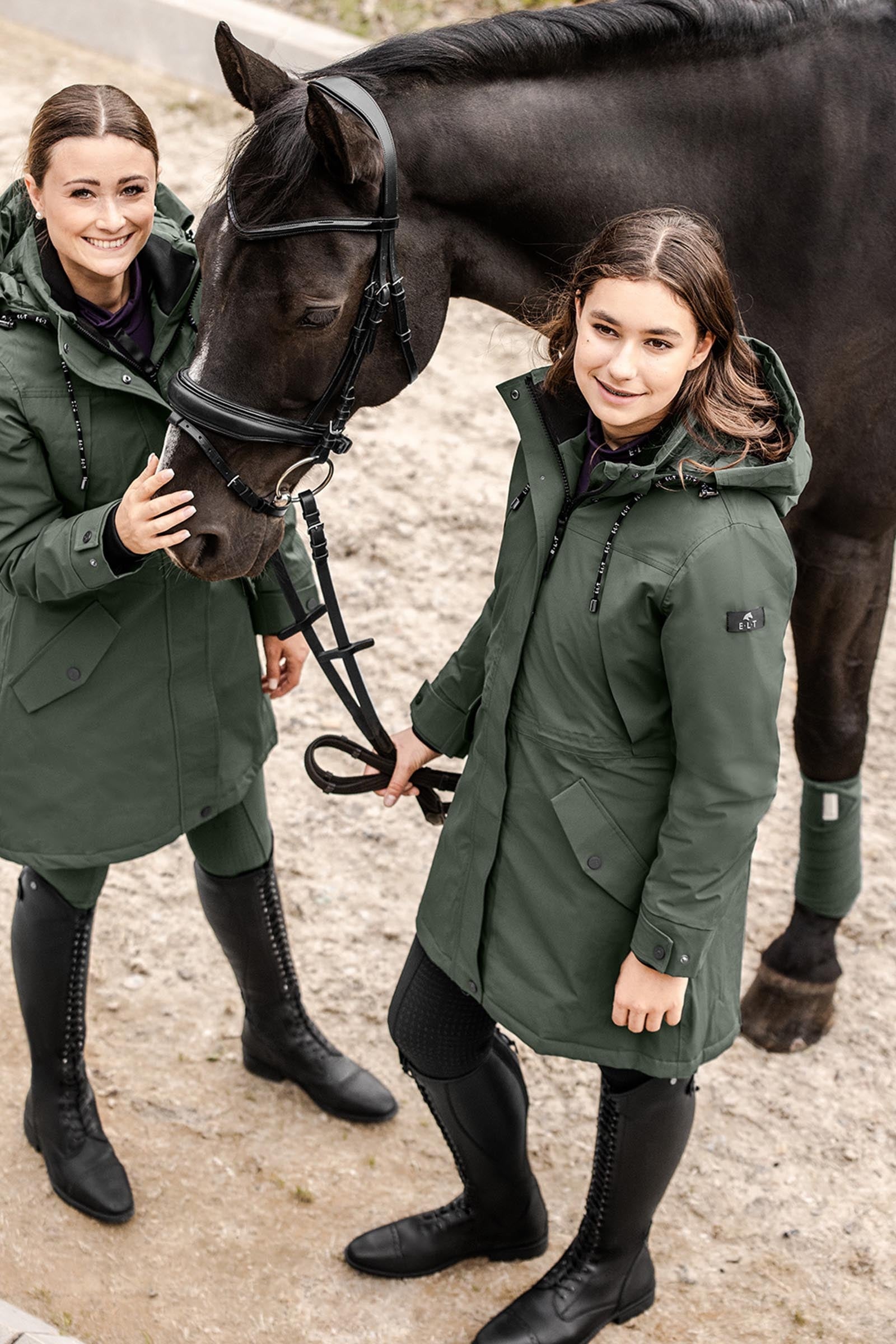 Cappotto Donna Impermeabile Cappotto Donna Lungo Impermeabile Rydale - Giacca Equitazione, Con Cappuccio, Per Tutte Le Stagioni Rydale Cappotto Con Cappuccio - Foto 9