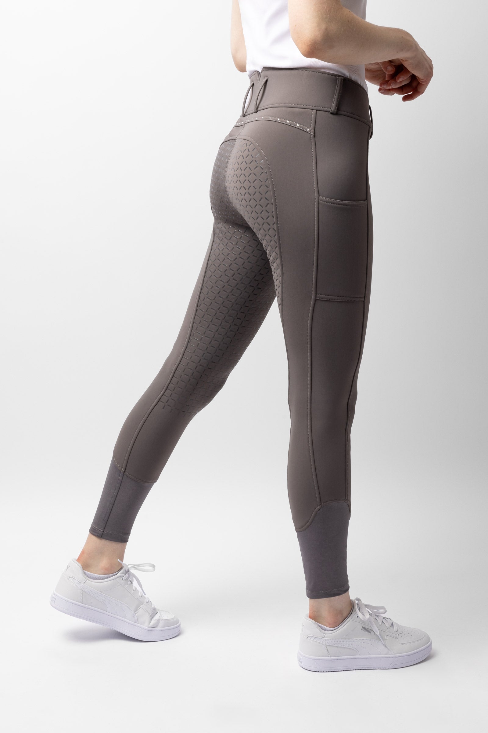 Horze Macy pantaloni da equitazione termici con grip completo Womens Breeches