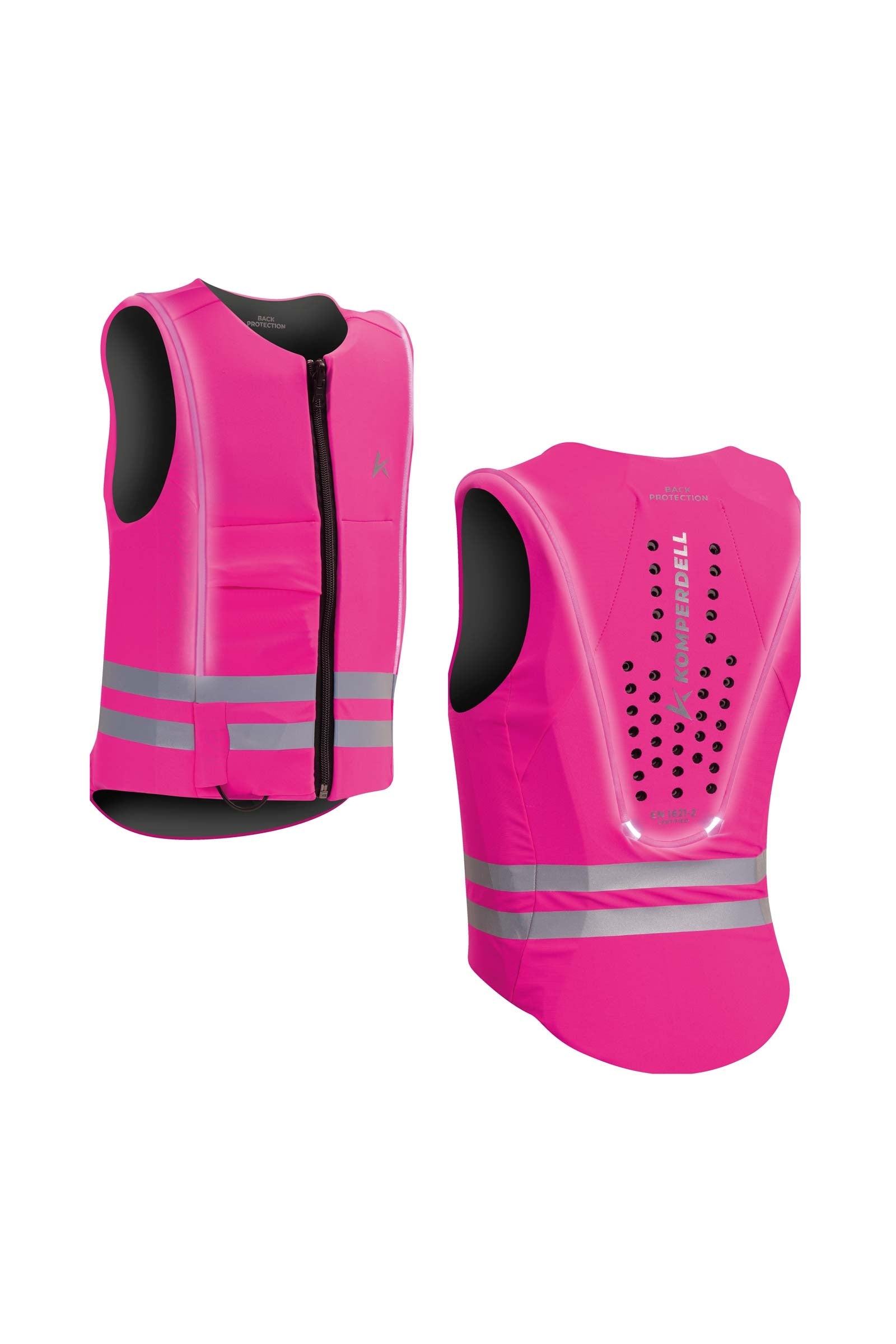 Komperdell Ballistic High Visibility Junior Back Protector, reversible Safety Equipment
