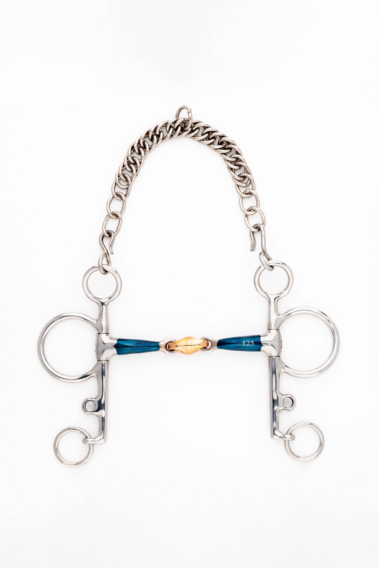 Kavalkade pelham ergonomico, doppio snodo con sistema Lock Up, lungo, 14 mm Boccaglio