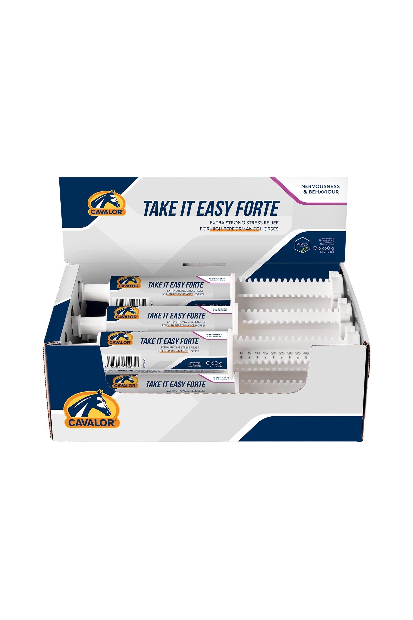 Cavalor Take It Easy Forte, rilassamento, (6 x 60 g) Horse Feed & Nutrition