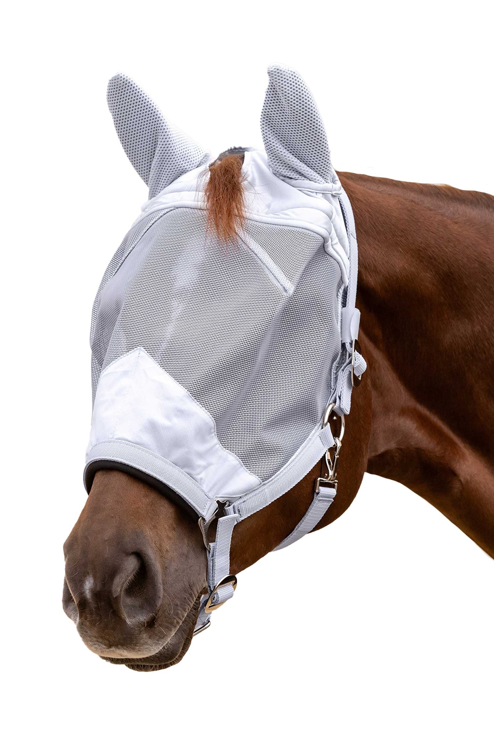 Waldhausen maschera antimosche Premium con capezza, protezione UV Protezione antimosche per cavalli