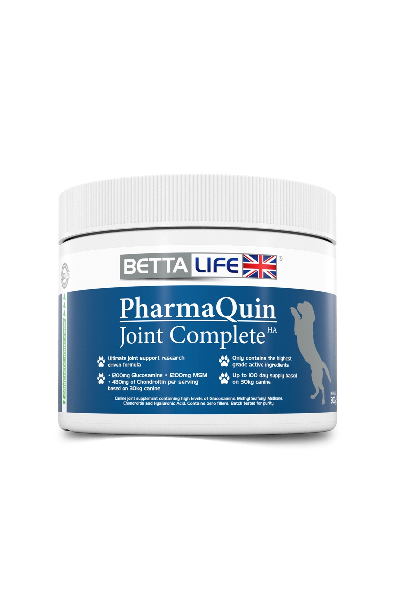 Betta Life Integratore per cani PharmaQuin Joint Complete Ha, 300 g Cane
