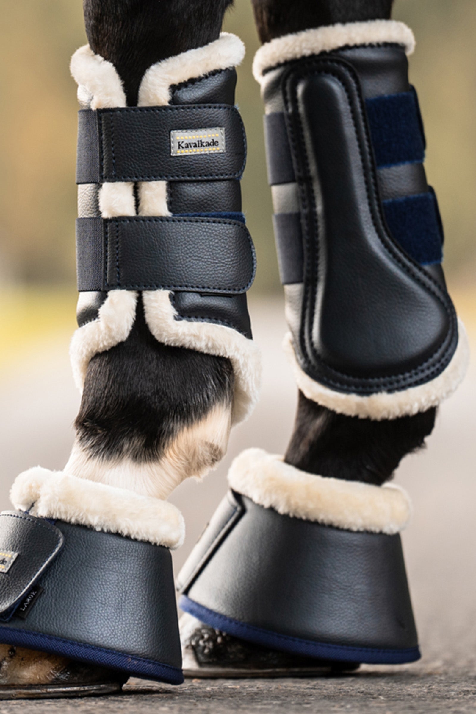 Kavalkade Over Reach Boots With Faux Fur (1 Pair) Leg & Hoof Protection