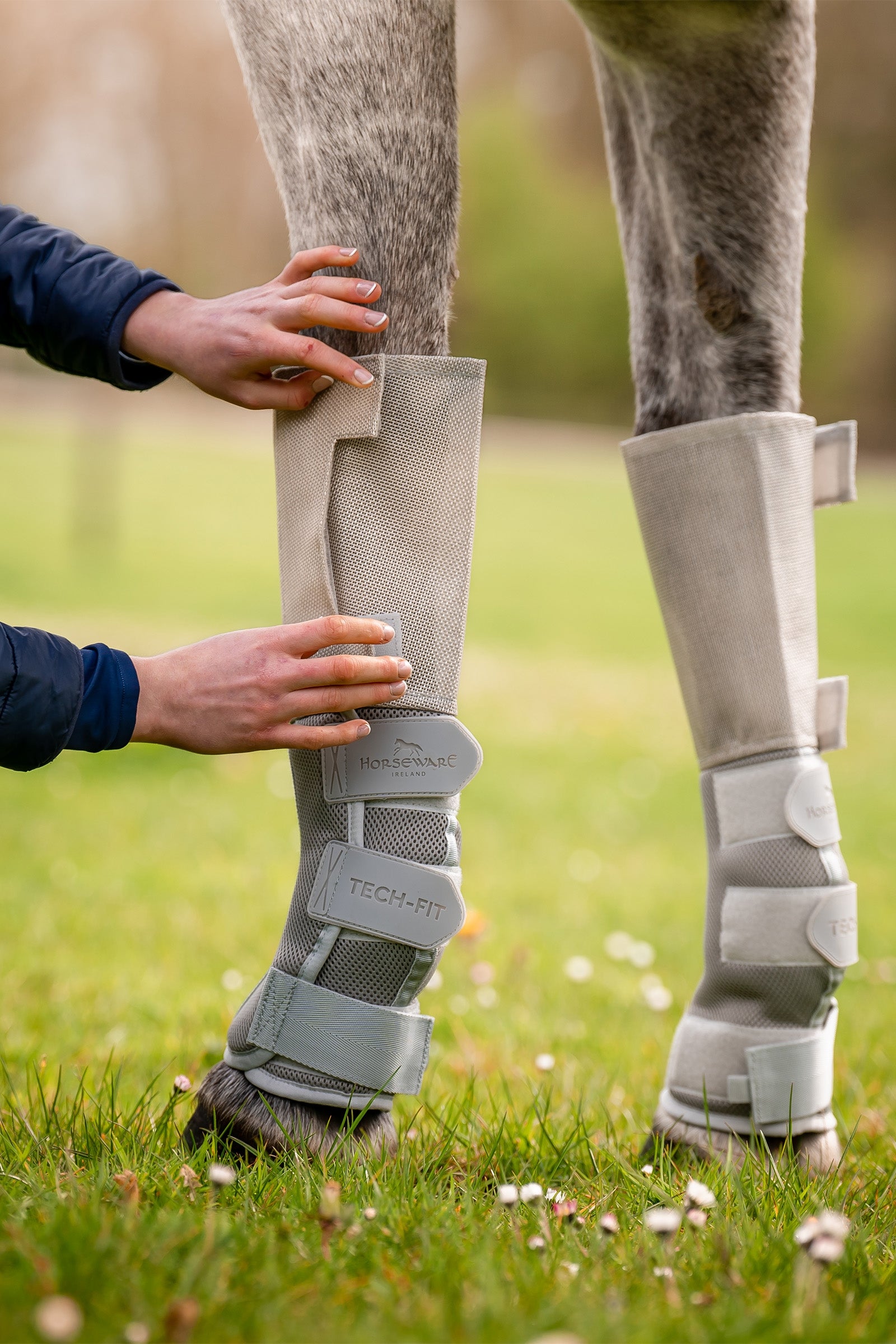 Horseware Rambo Tech-Fit Flyboot (Set of 4) Antifly Protection for Horses