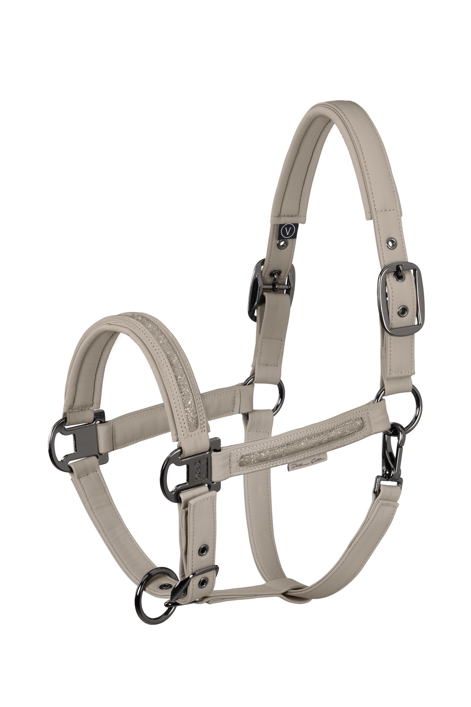 Eskadron Platinum 26 Jewel Double Pin Headcollar, Faux Leather Halters & Leads