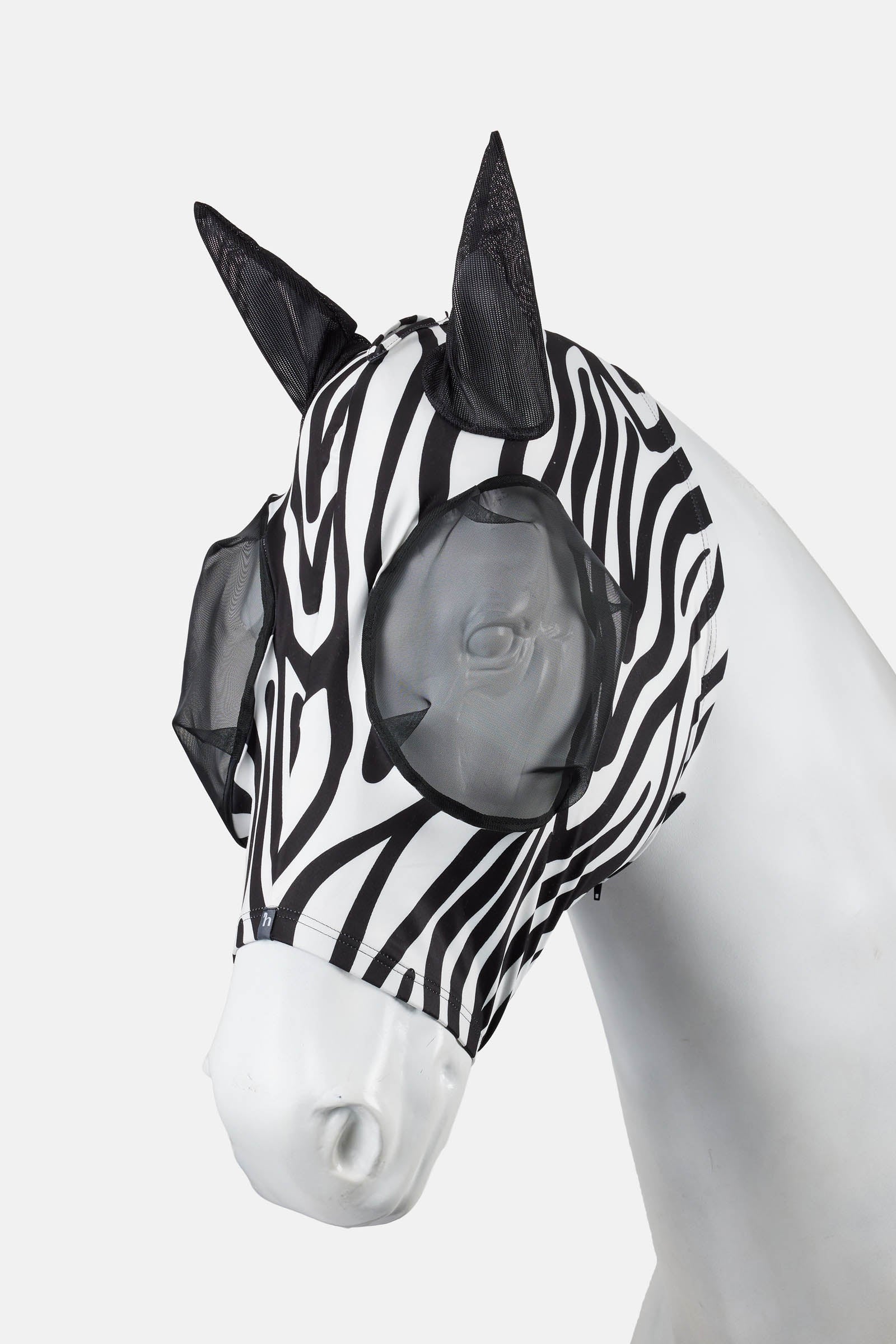 Horze Elastic maschera antimosche con zip Protezione antimosche per cavalli