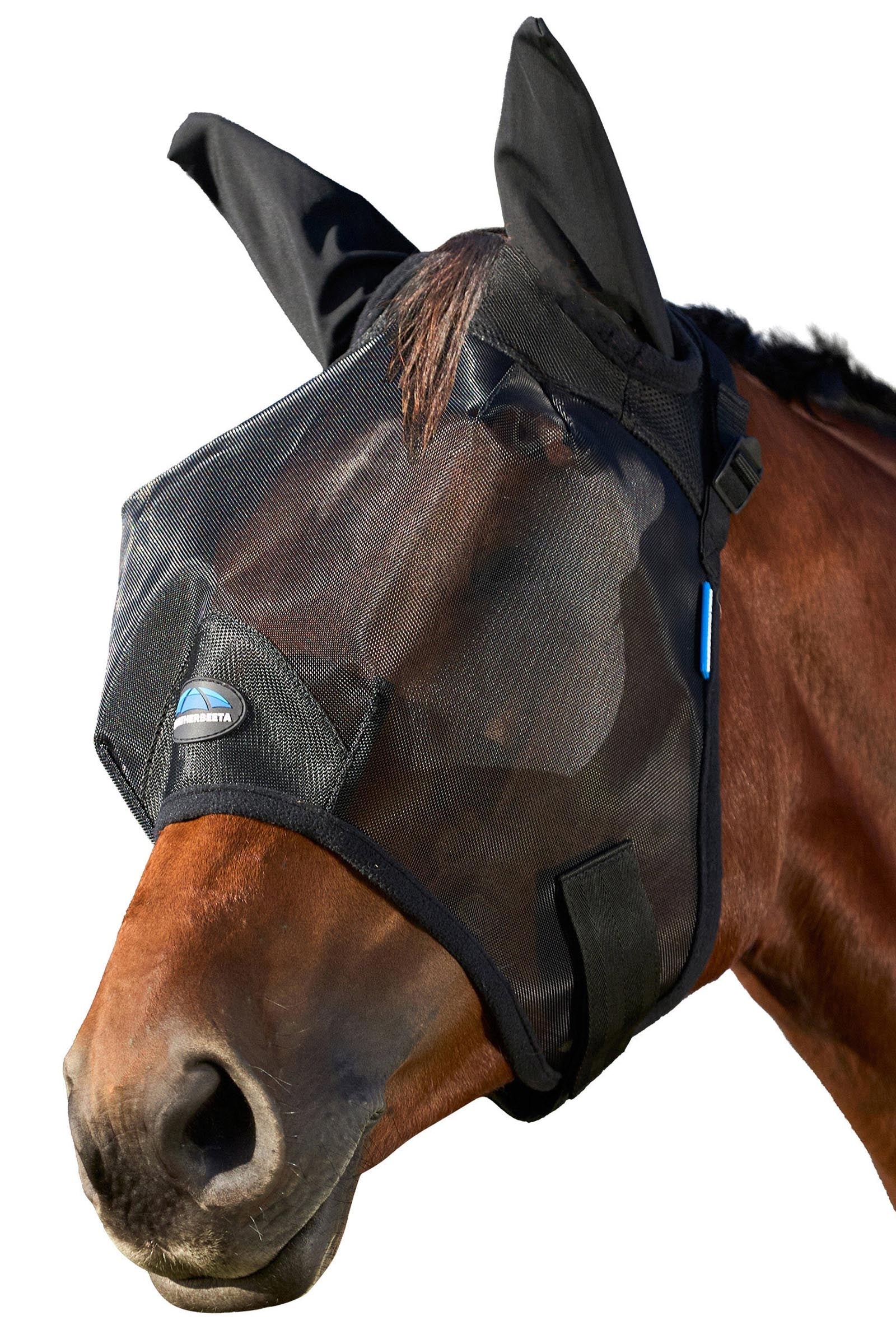 Weatherbeeta Comfitec Insect Guard Maschera antimosche con orecchie Protezione antimosche per cavalli