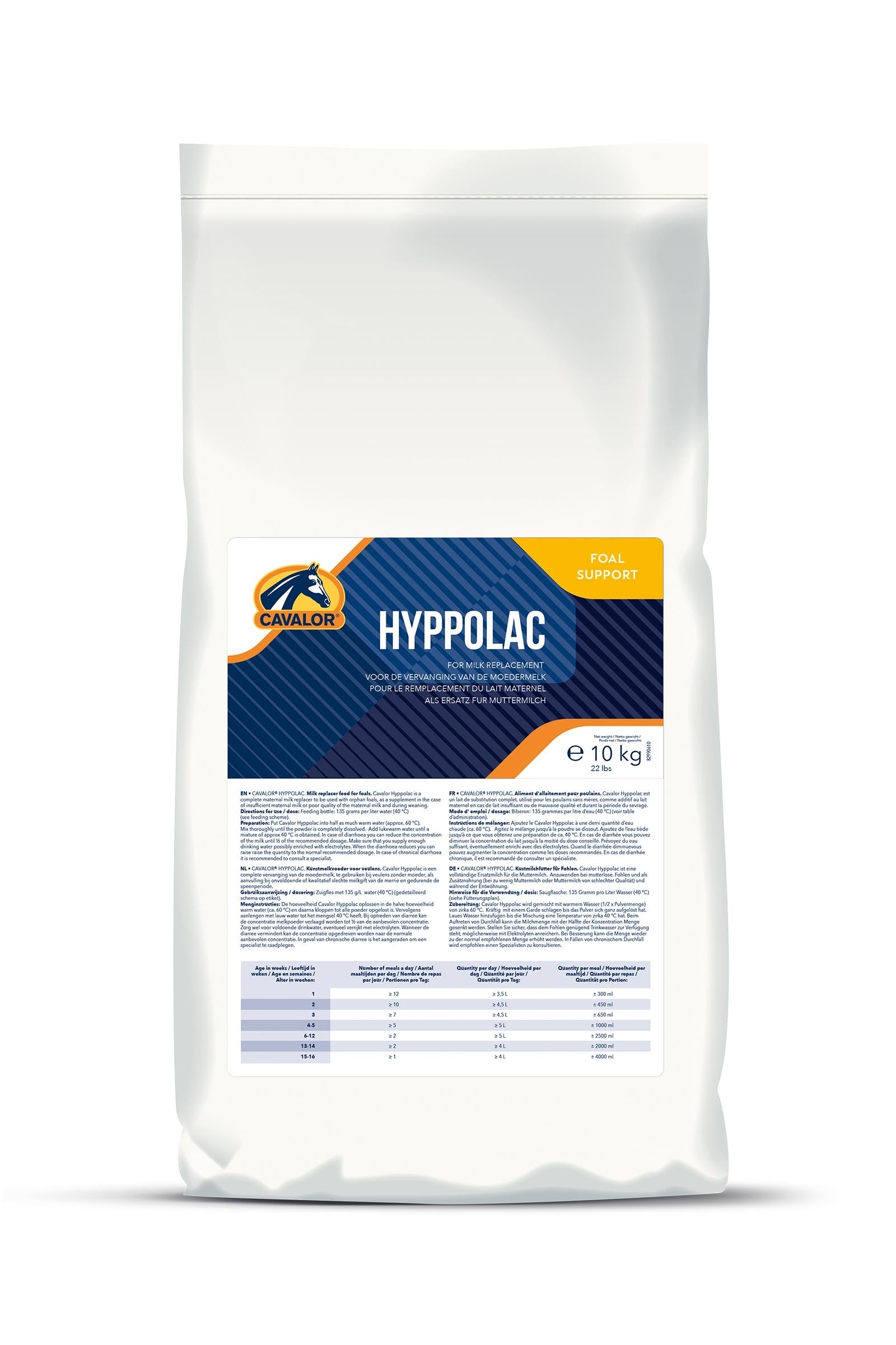 Cavalor Hyppolac Polvere per puledro, 10 kg Horse Feed & Nutrition