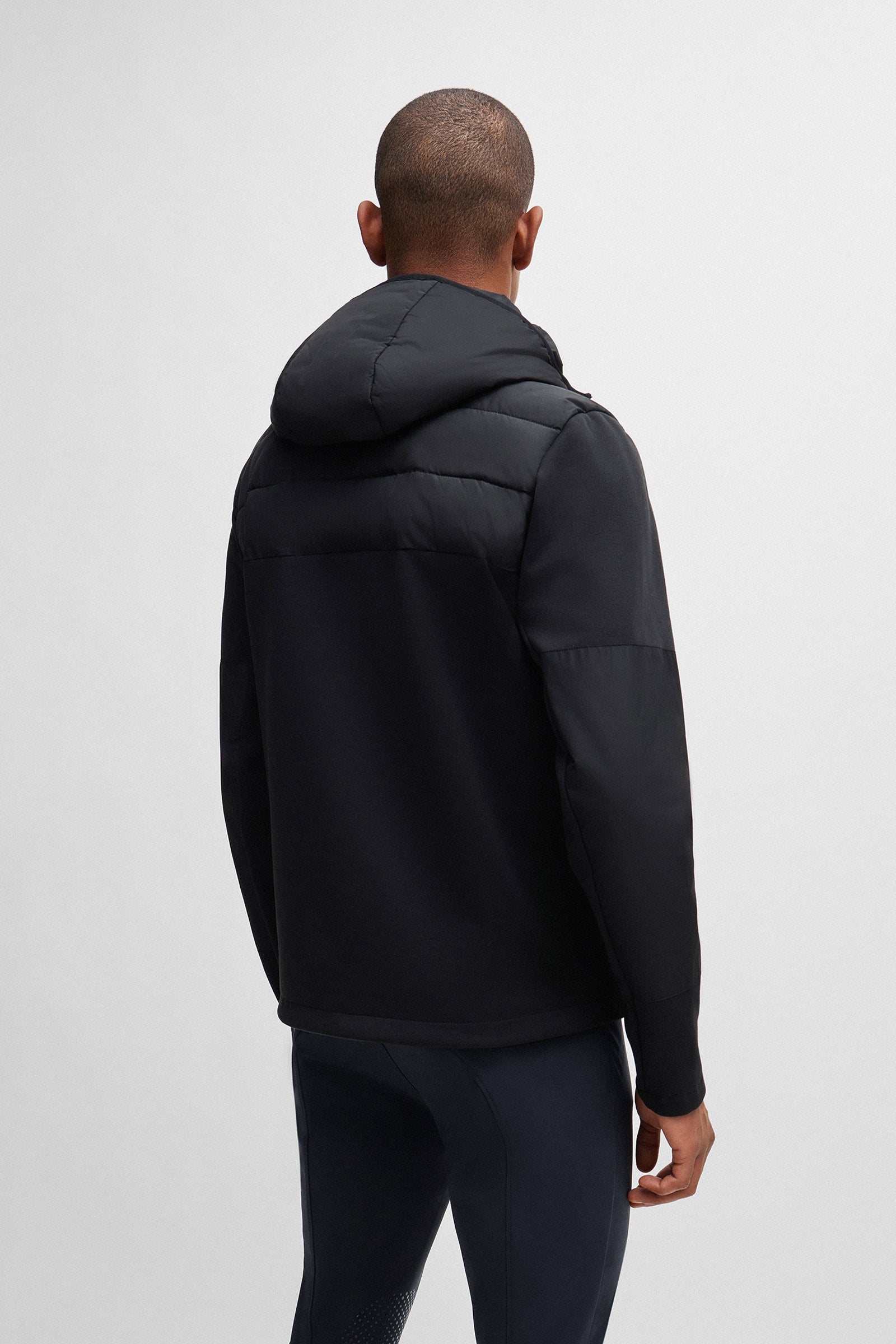 Boss Jeff Hybrid Puffer Jacket Mens Riding Clothing